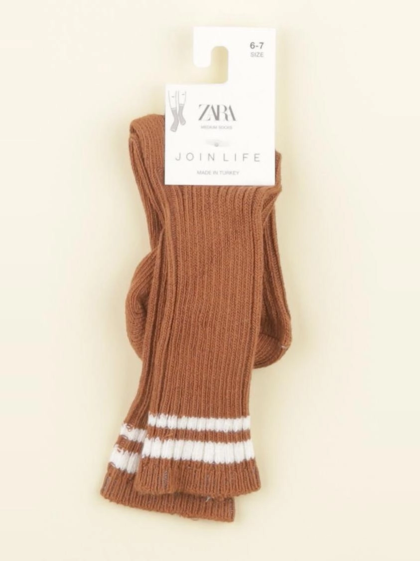 Zara - chaussettes marron - 6/7 ans