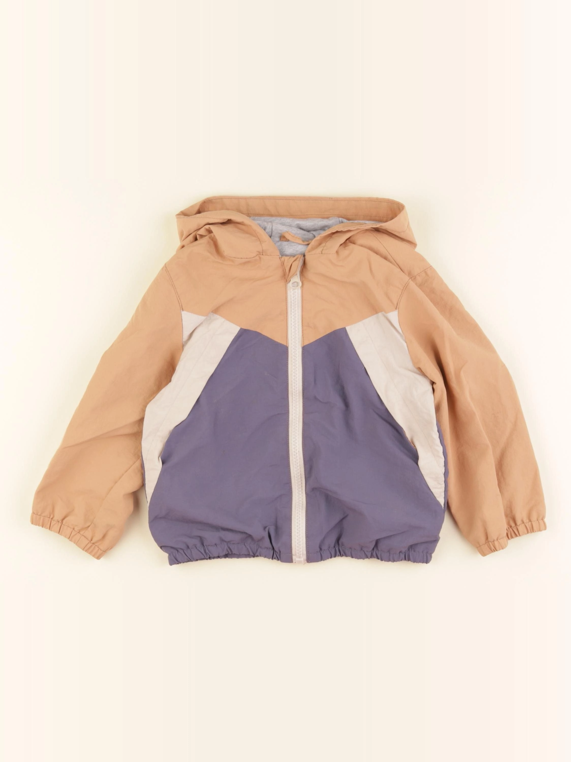 Vertbaudet - coupe-vent marron, bleu - 24 mois