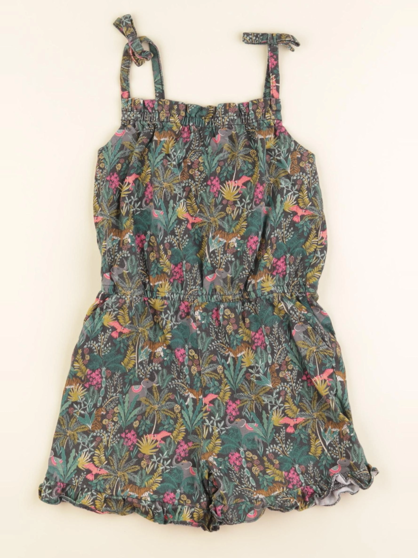 Vertbaudet - combinaison vert, or - 6 ans