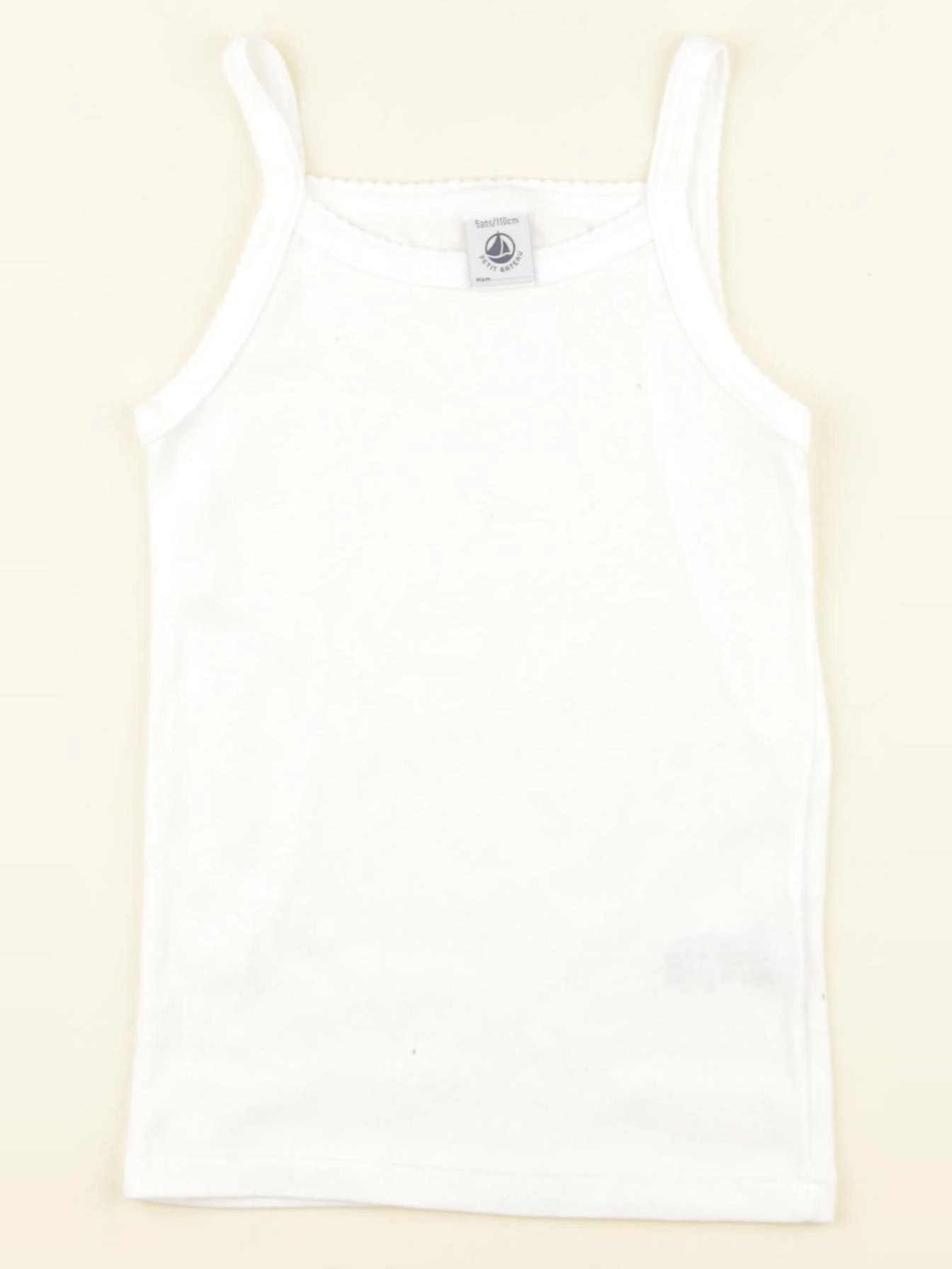 Petit Bateau - maillot de corps blanc - 5 ans