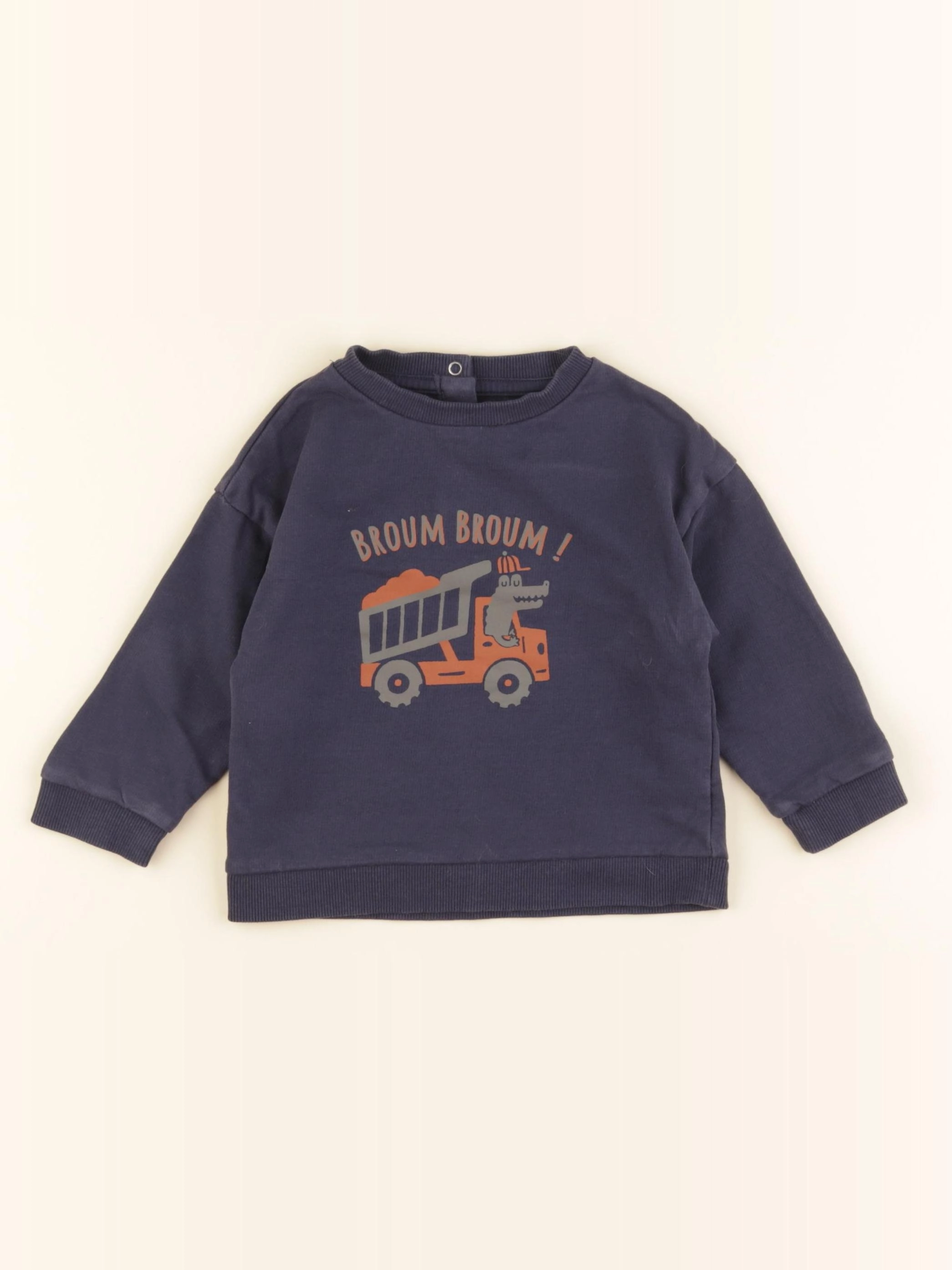 Vertbaudet - sweat bleu - 18 mois