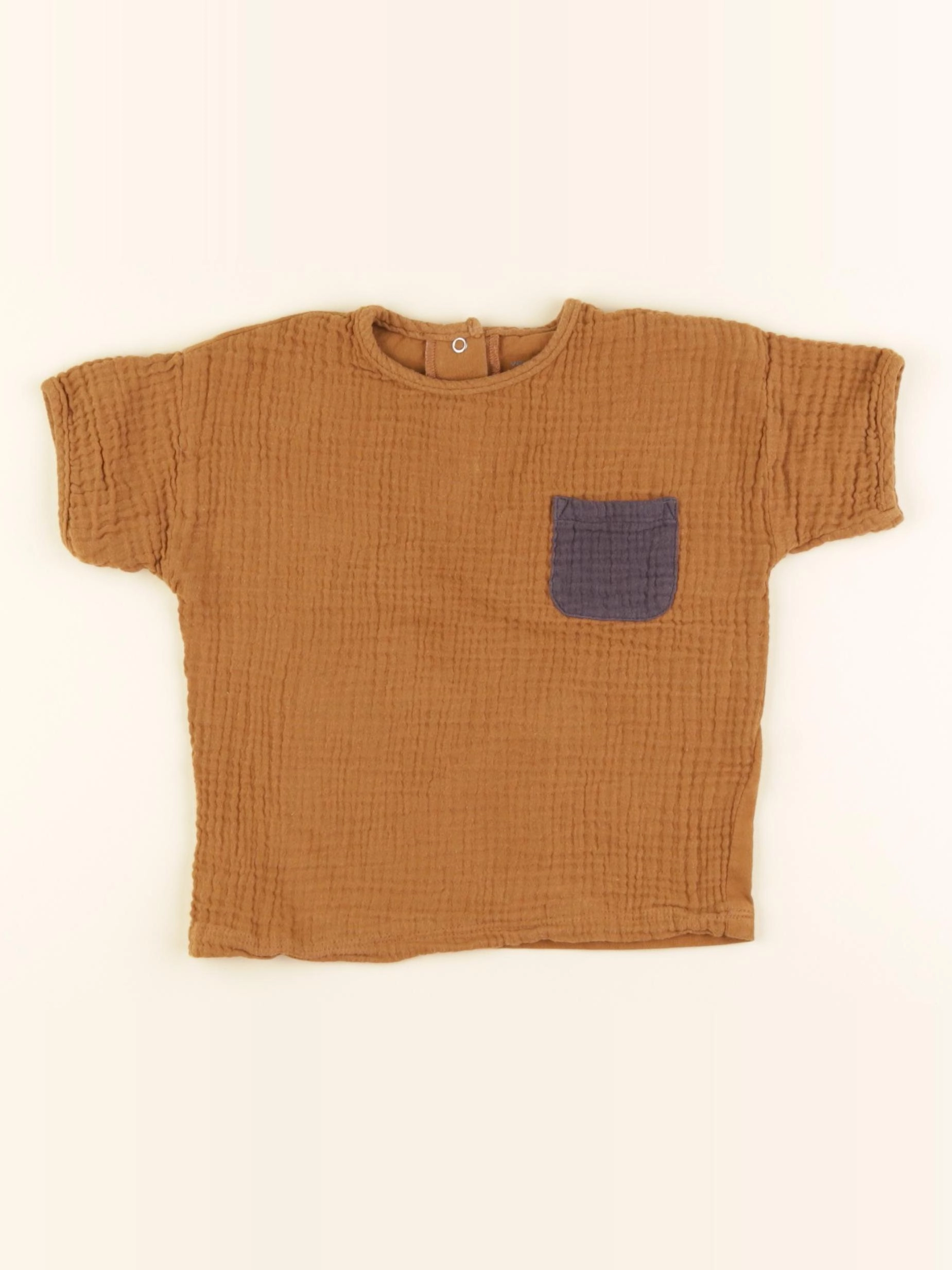 Vertbaudet - tee-shirt marron - 24 mois