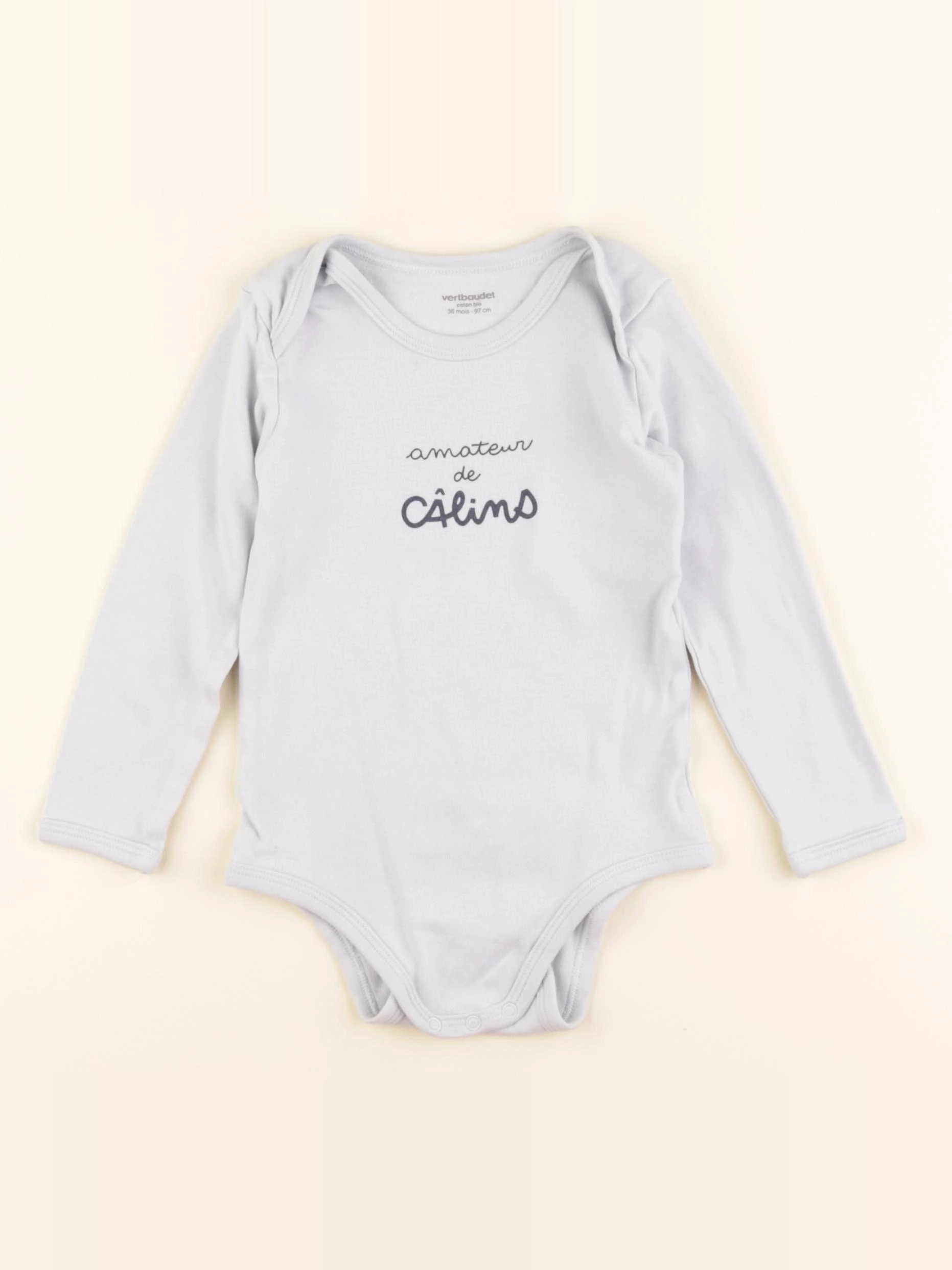 Vertbaudet - body bleu - 36 mois