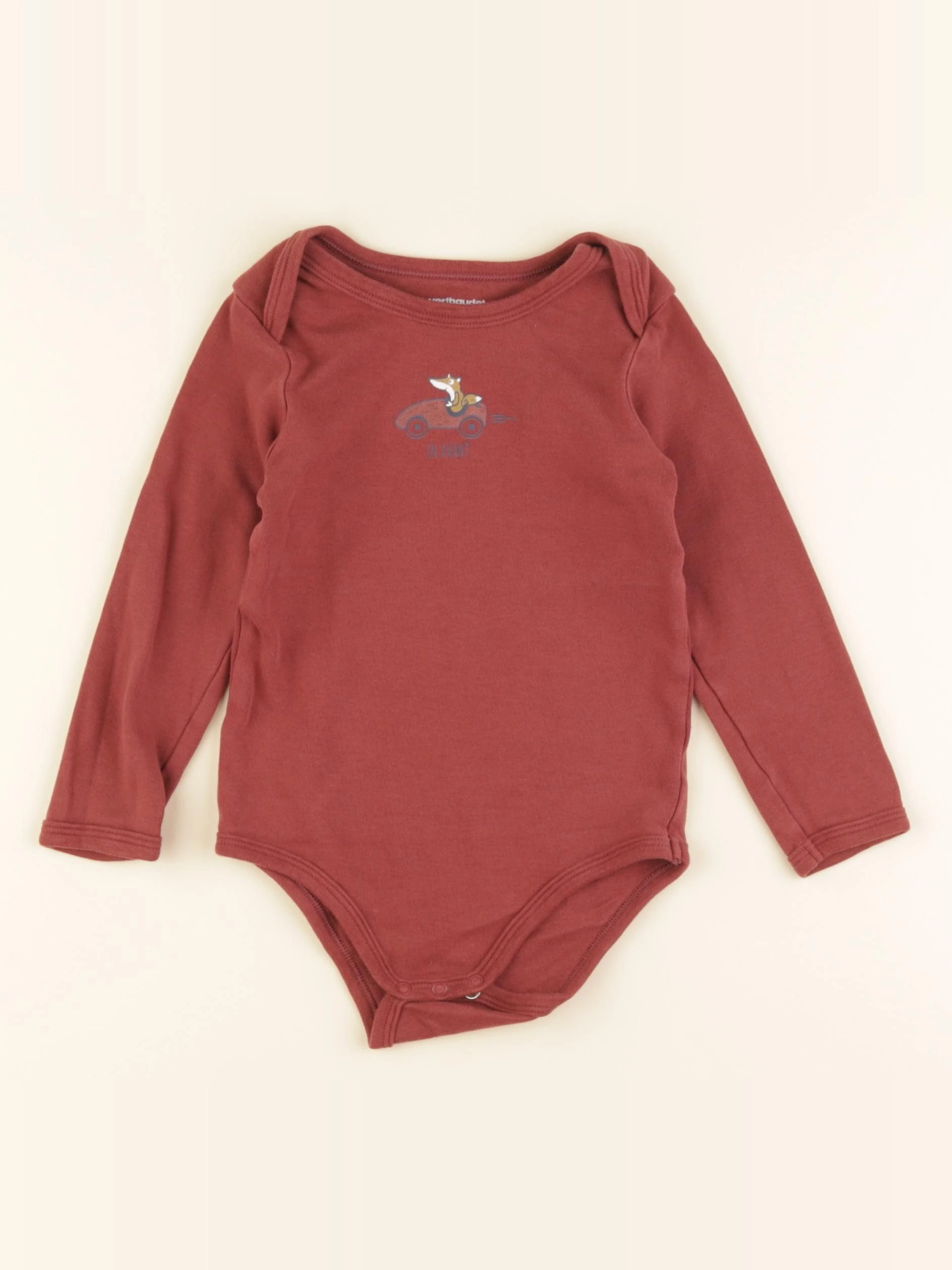 Vertbaudet - body rouge - 36 mois