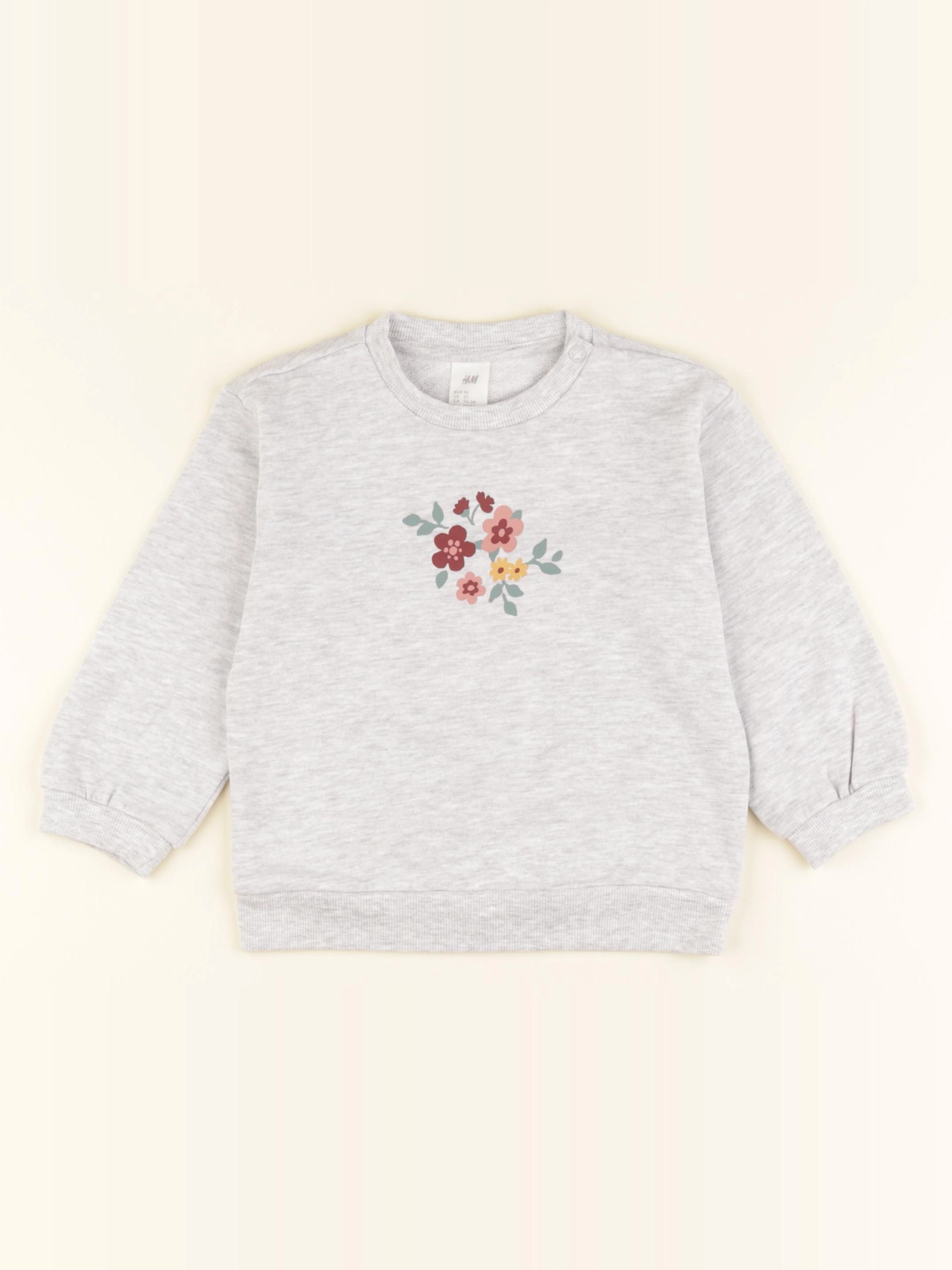 H&M - sweat gris - 2 ans