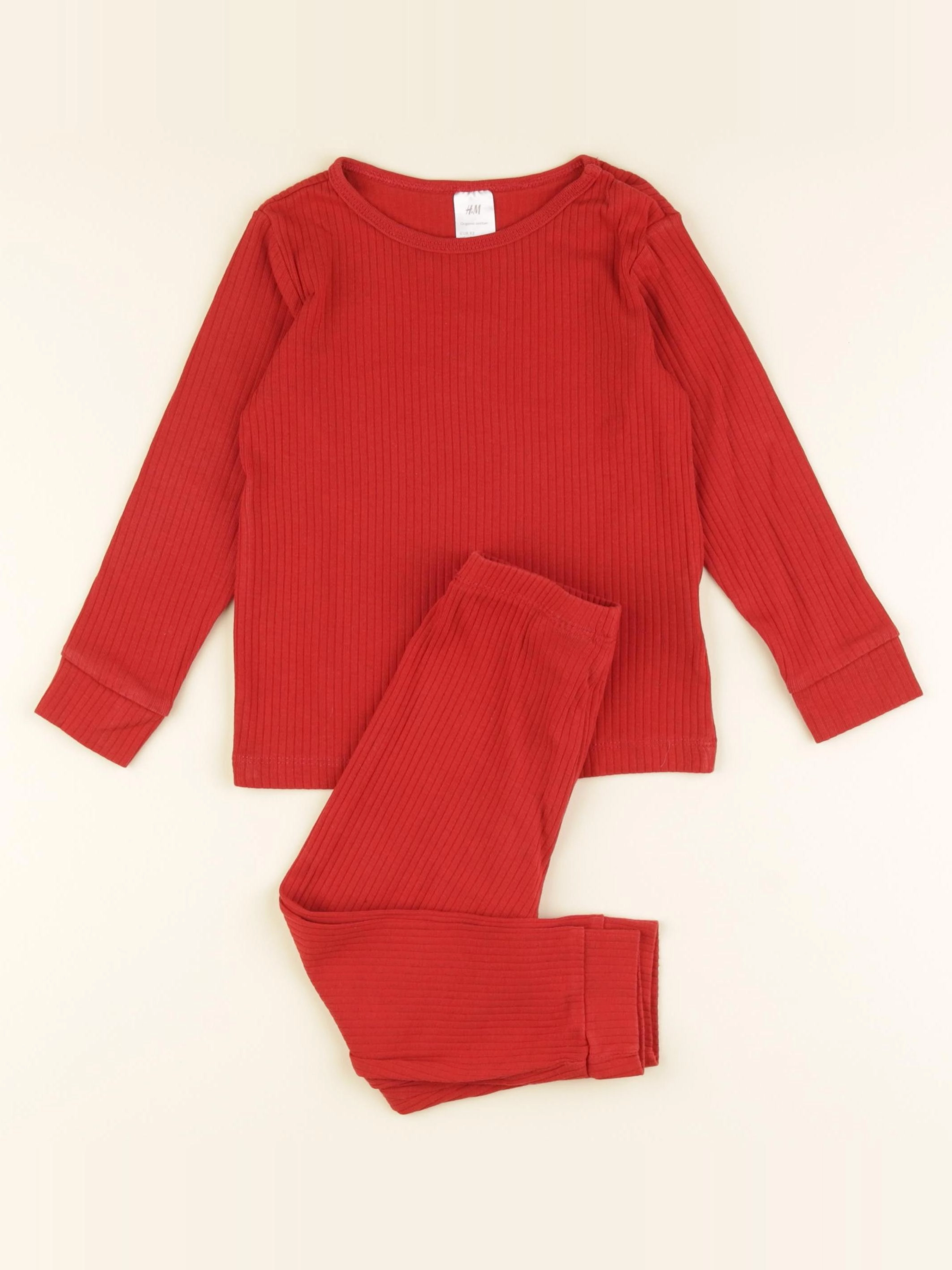 H&M - pyjama rouge - 18 mois à 2 ans