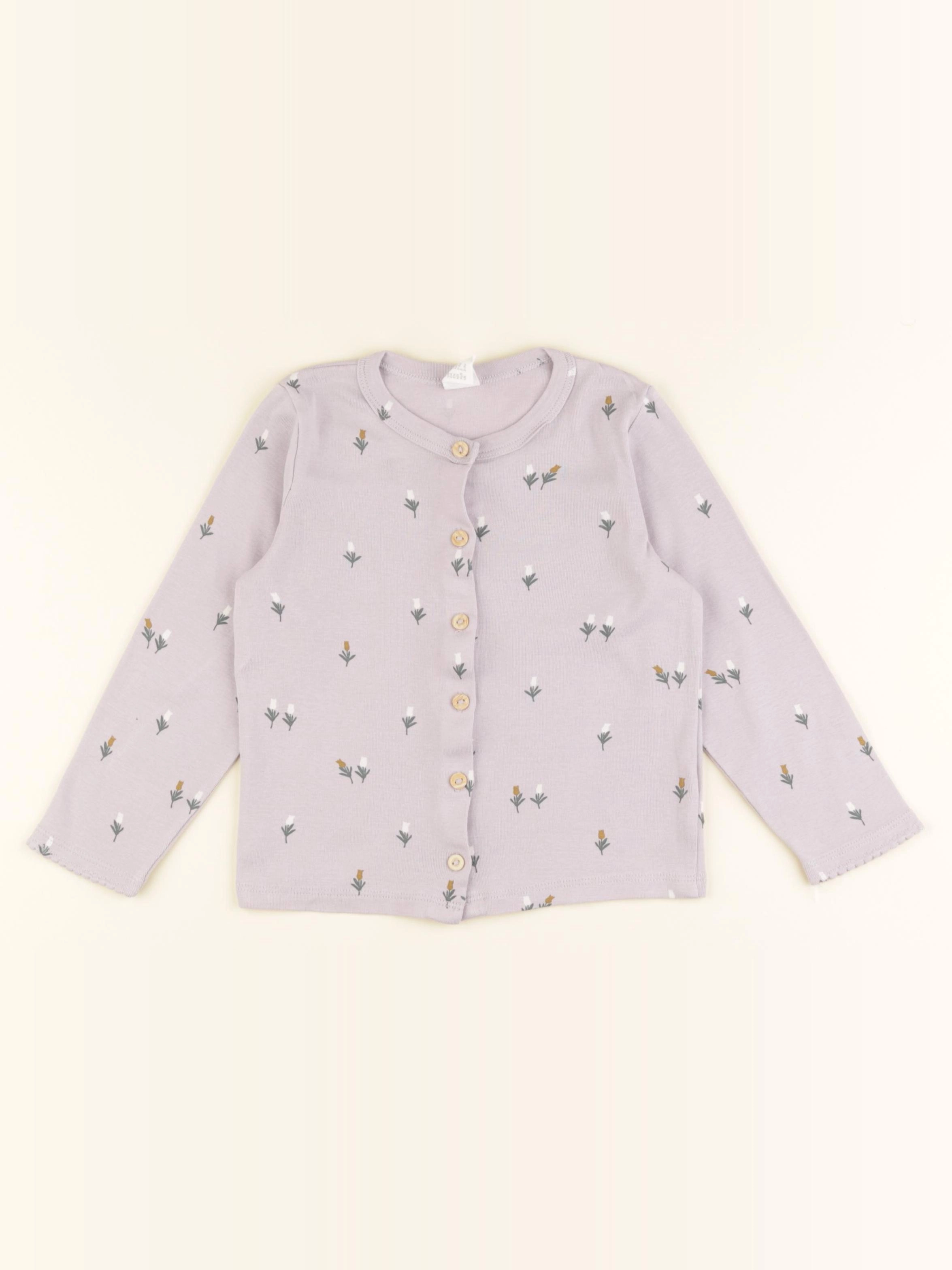 H&M - tee-shirt violet - 3 ans