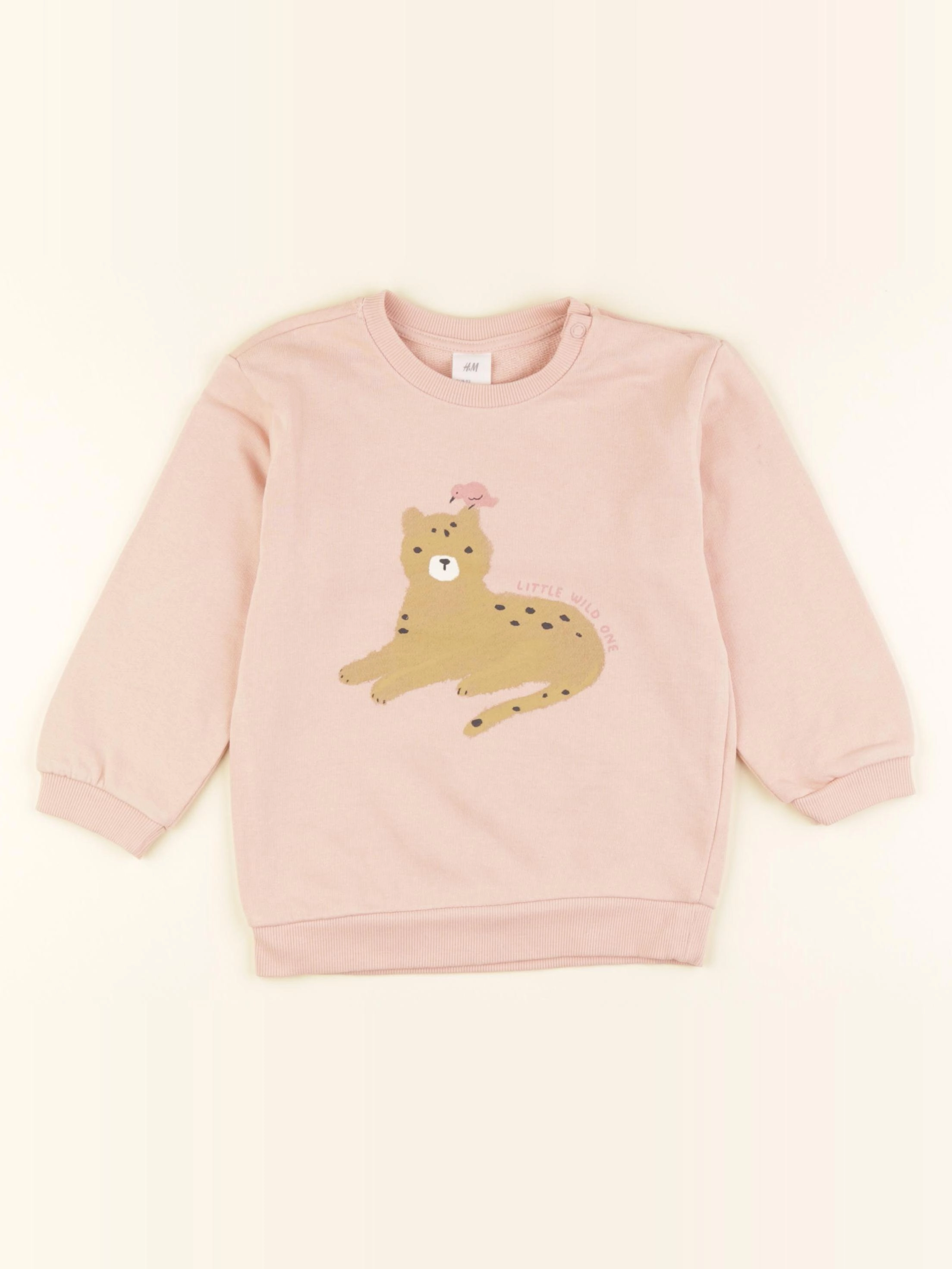 H&M - sweat rose - 2 ans