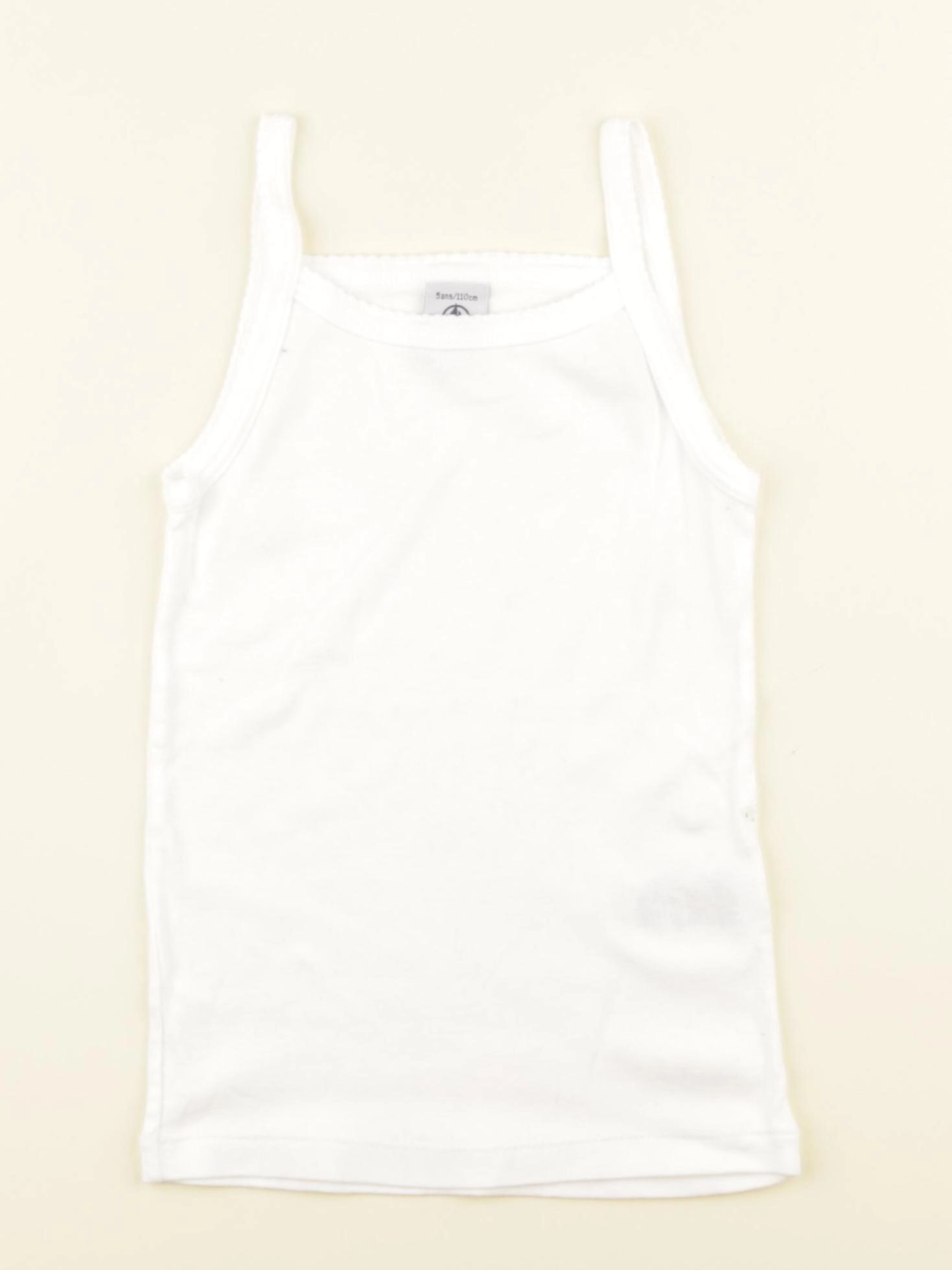 Petit Bateau - maillot de corps blanc - 5 ans