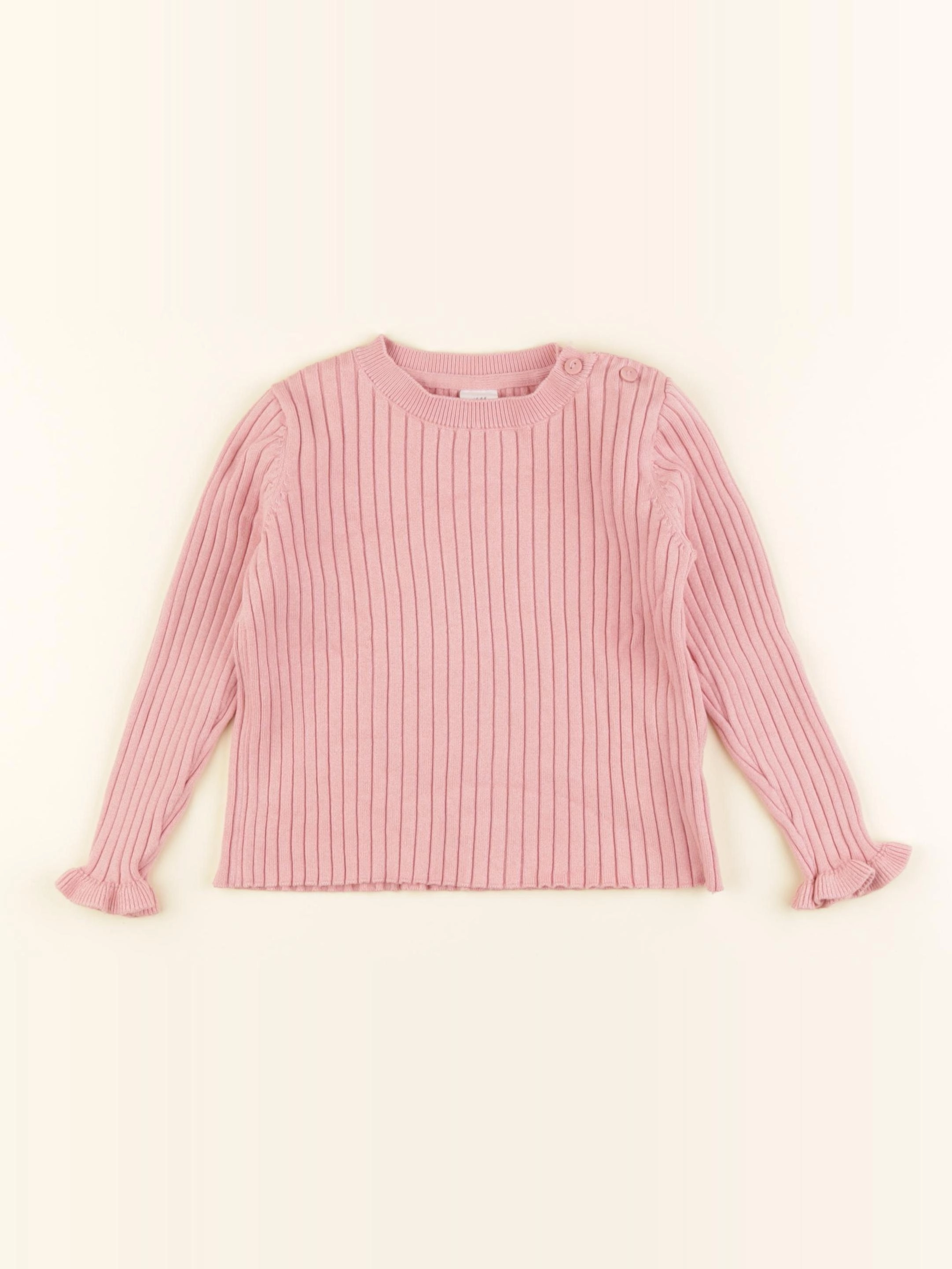 H&M - pull rose - 2 ans