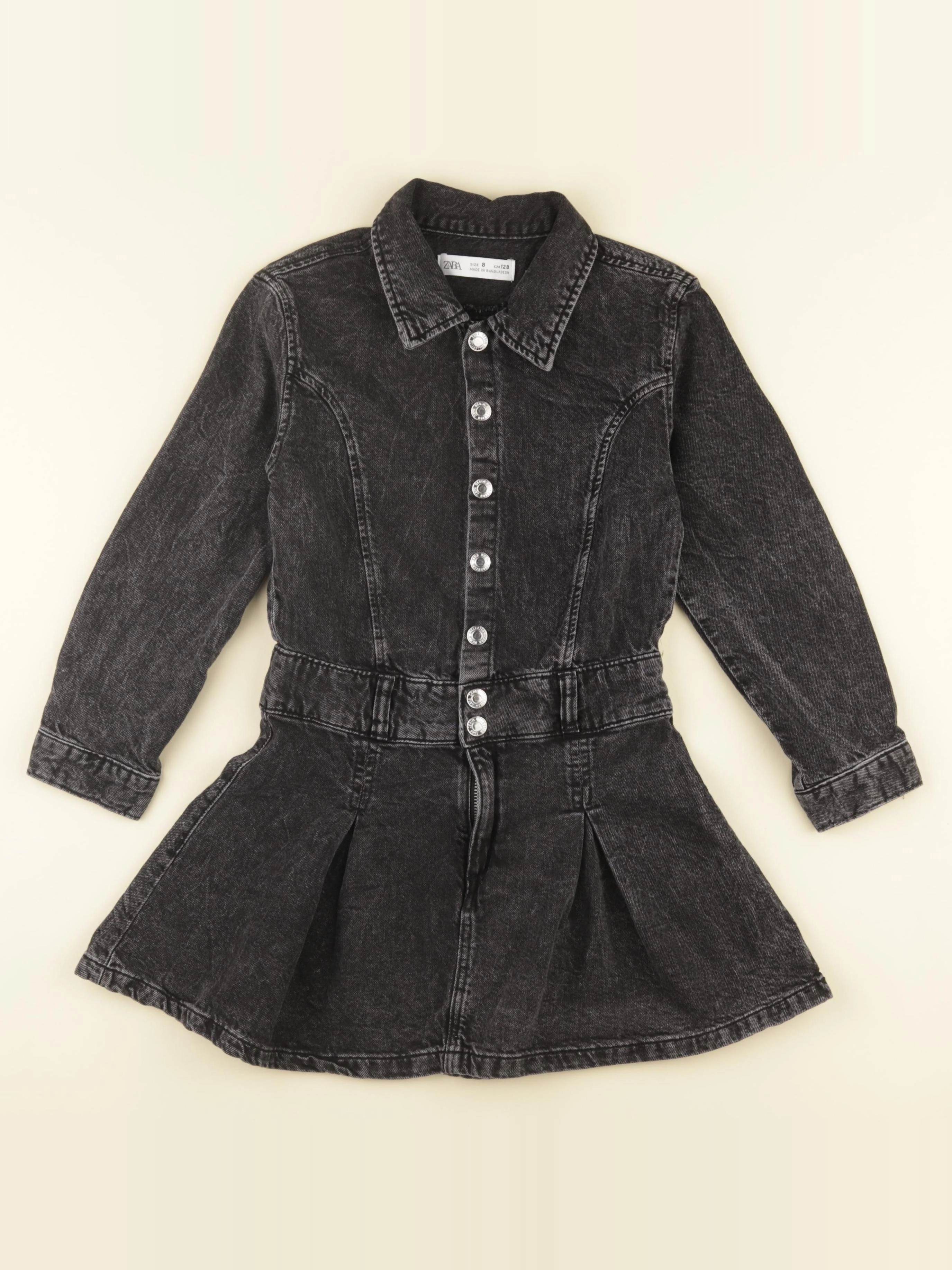 Zara - robe gris - 8 ans