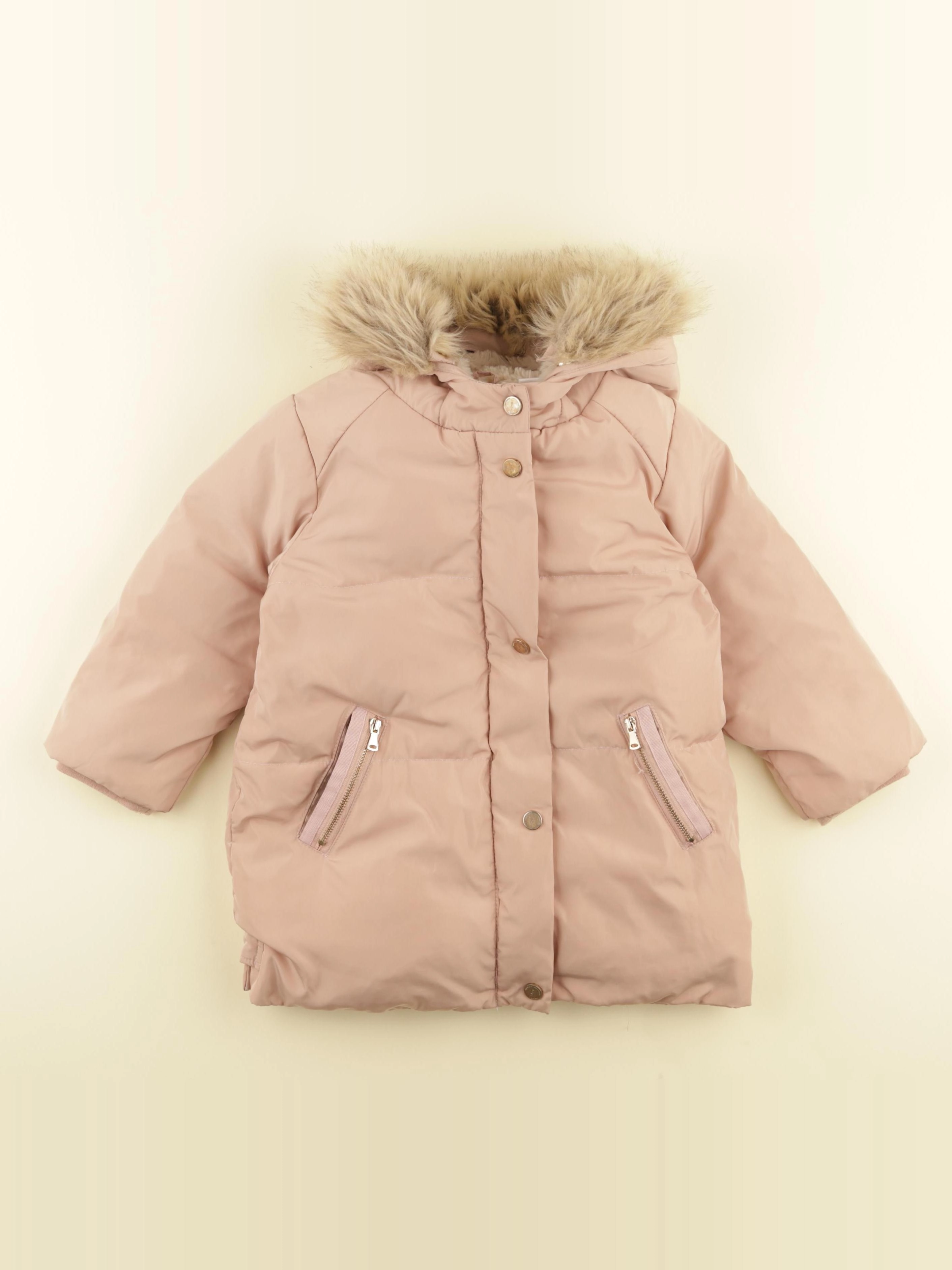 Zara - doudoune rose - 2/3 ans