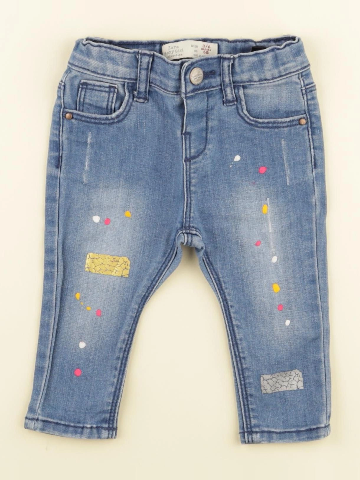 Zara - jean bleu - 3/6 mois