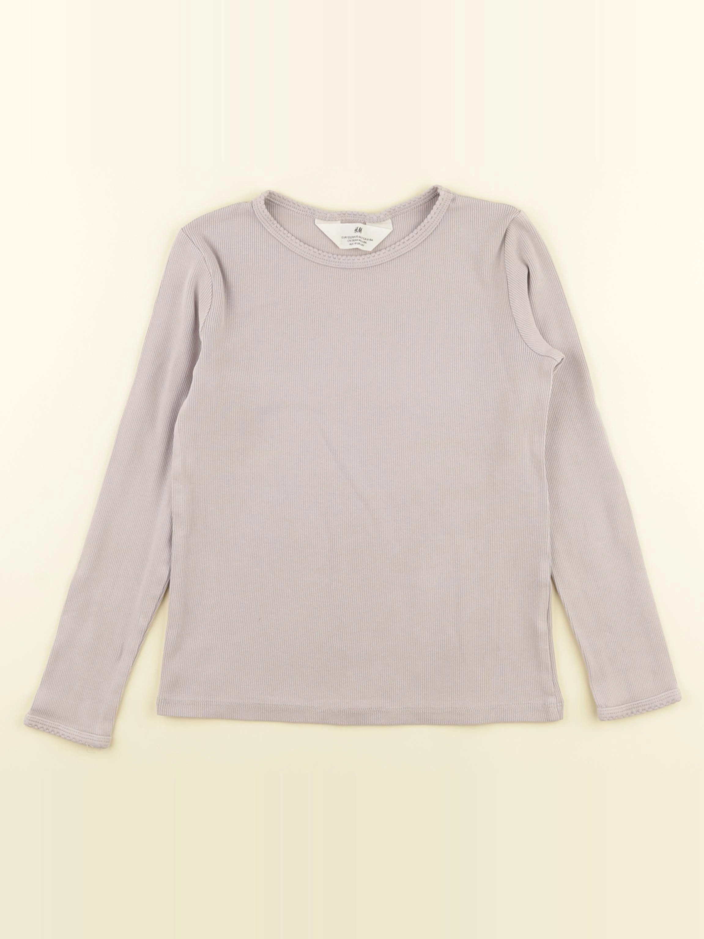 H&M - tee-shirt violet - 6/8 ans