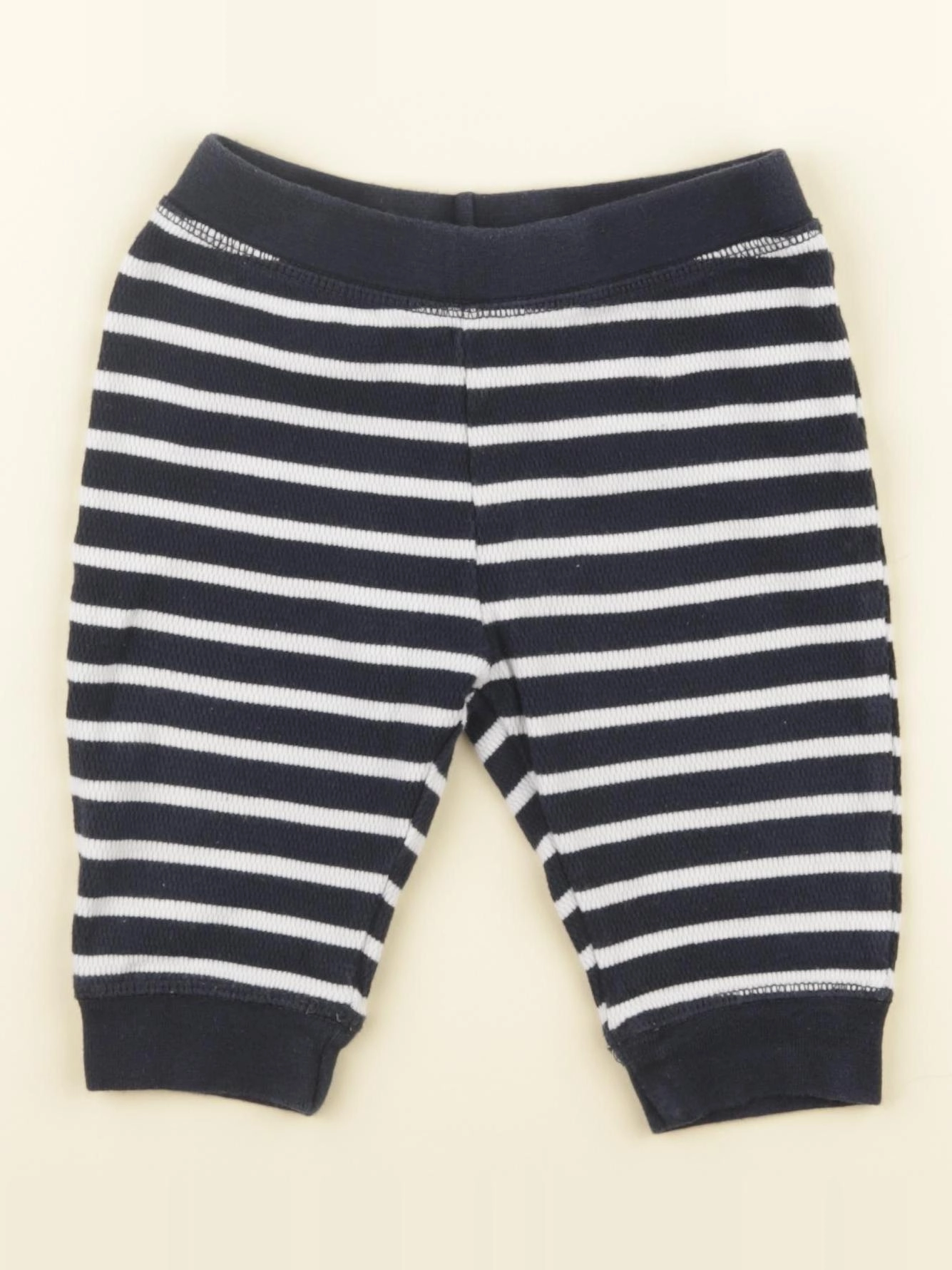 Mango - pantalon bleu, blanc - 9/12 mois