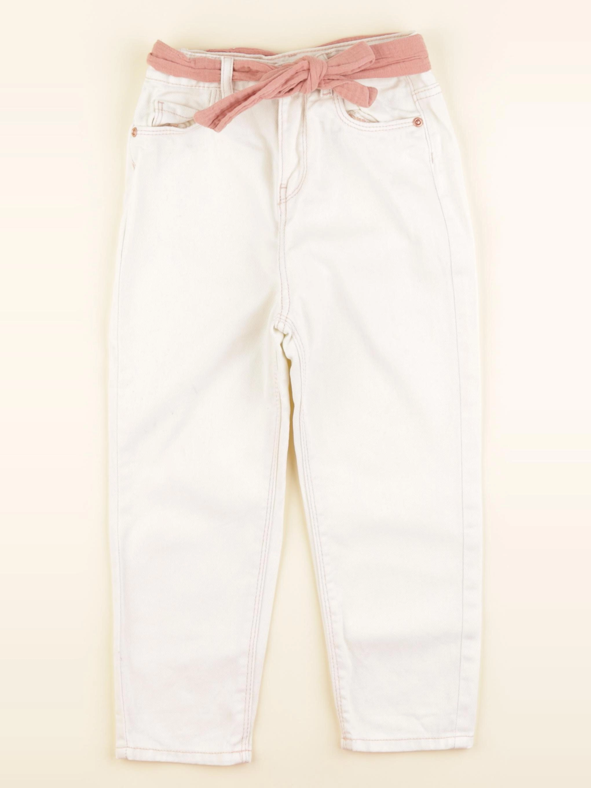 Vertbaudet - jean beige - 5 ans