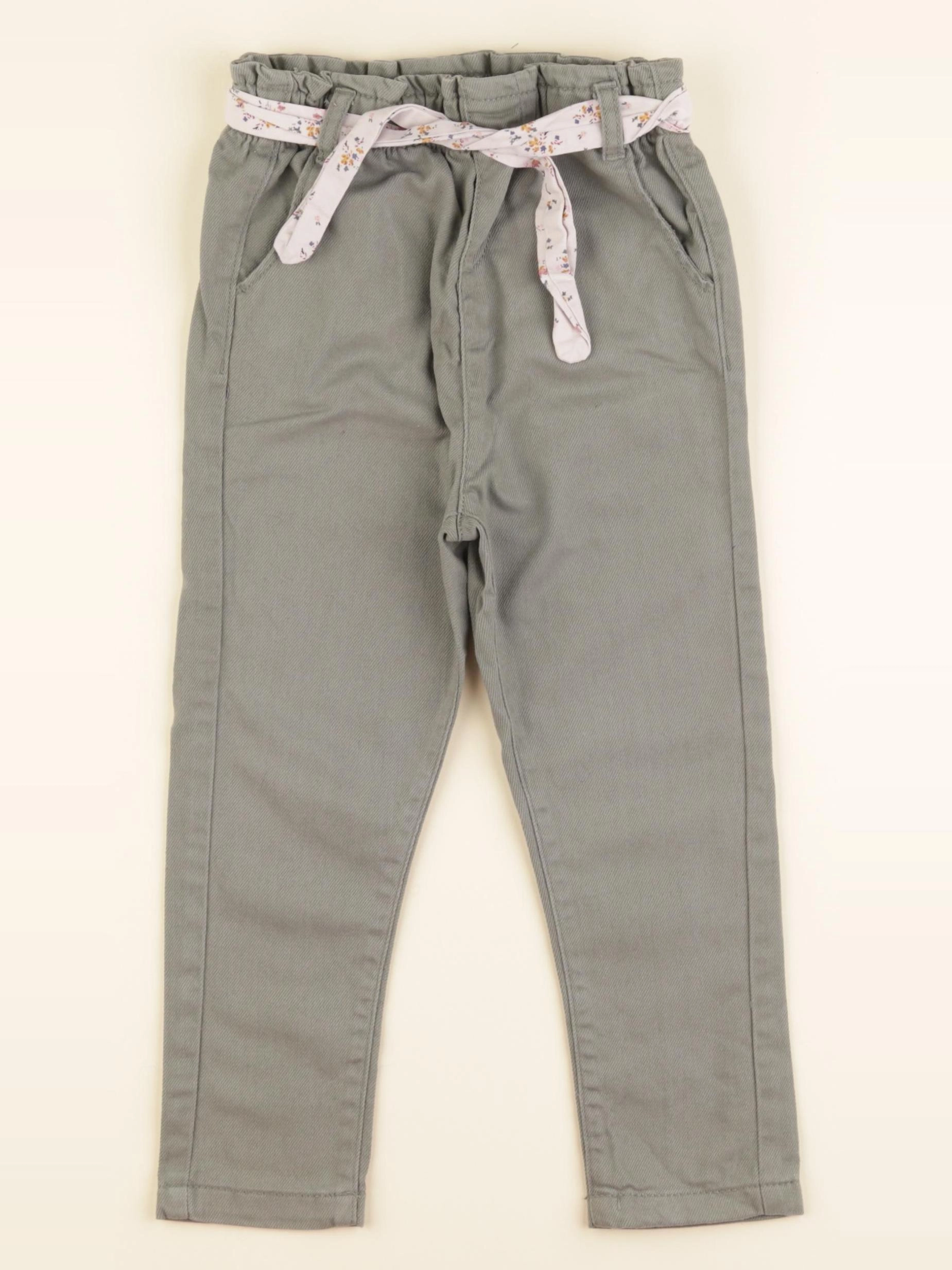 Vertbaudet - pantalon vert - 36 mois