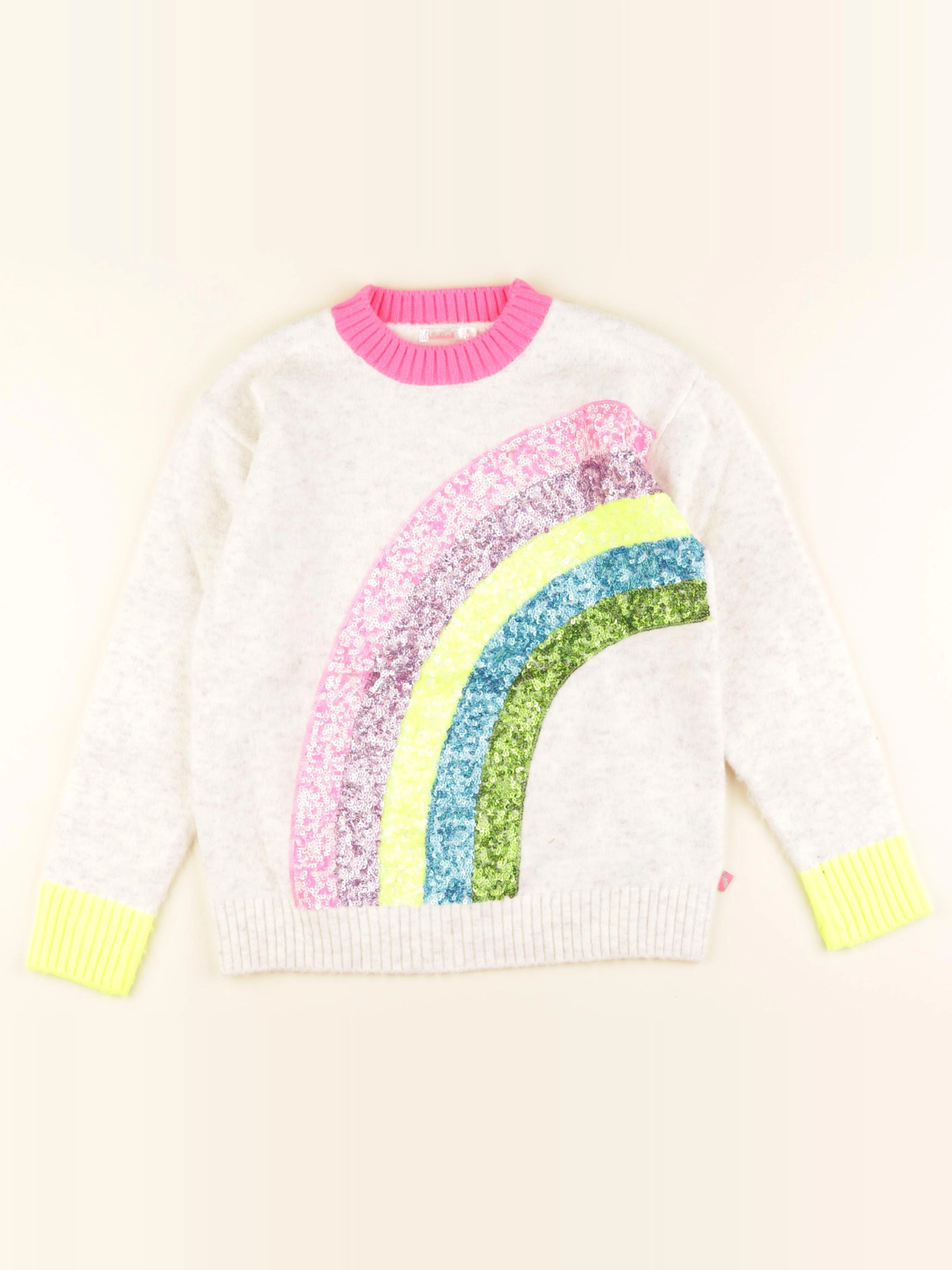 Billie Blush - pull beige, rose - 10 ans