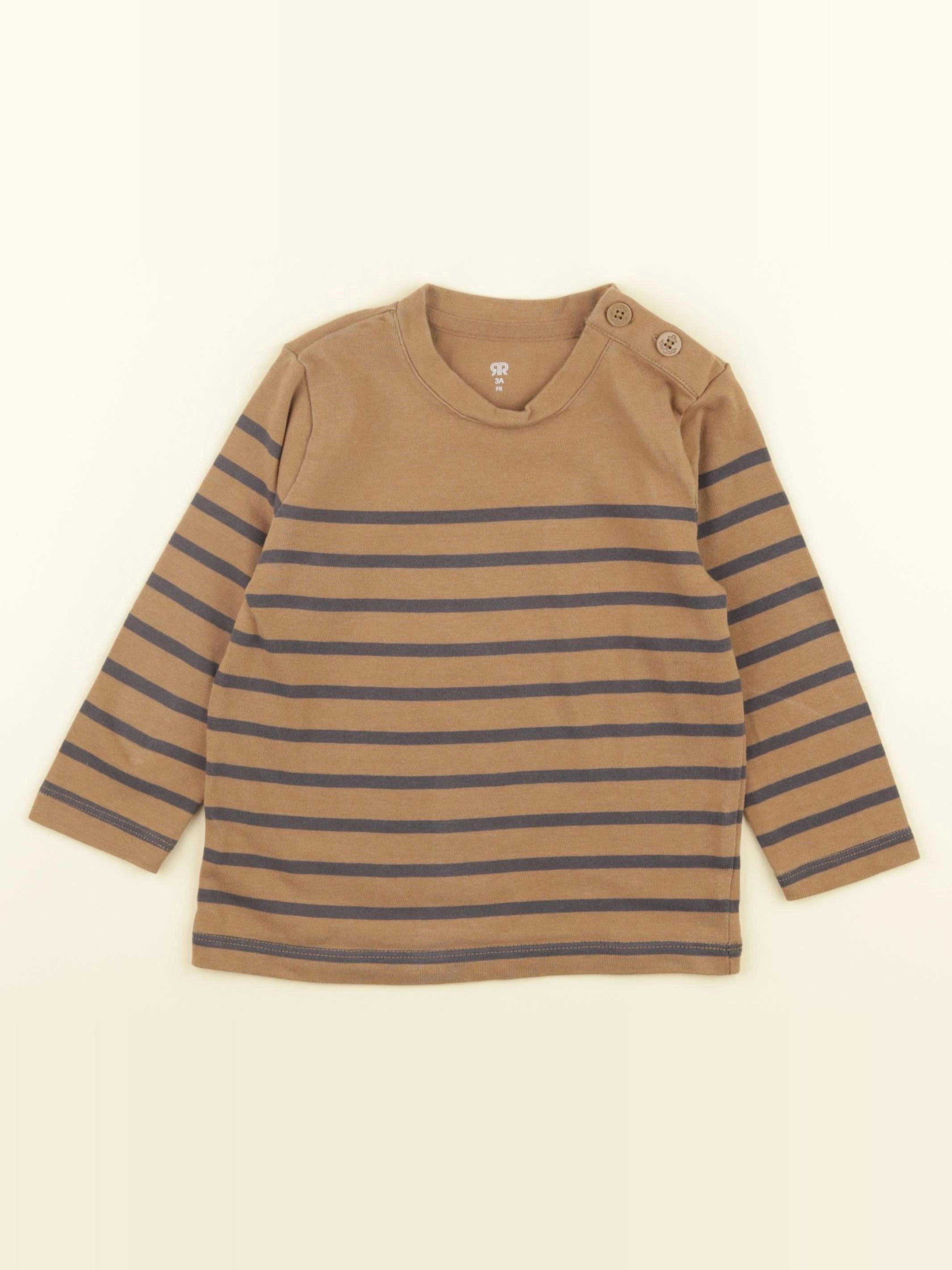 La Redoute - tee-shirt marron - 3 ans