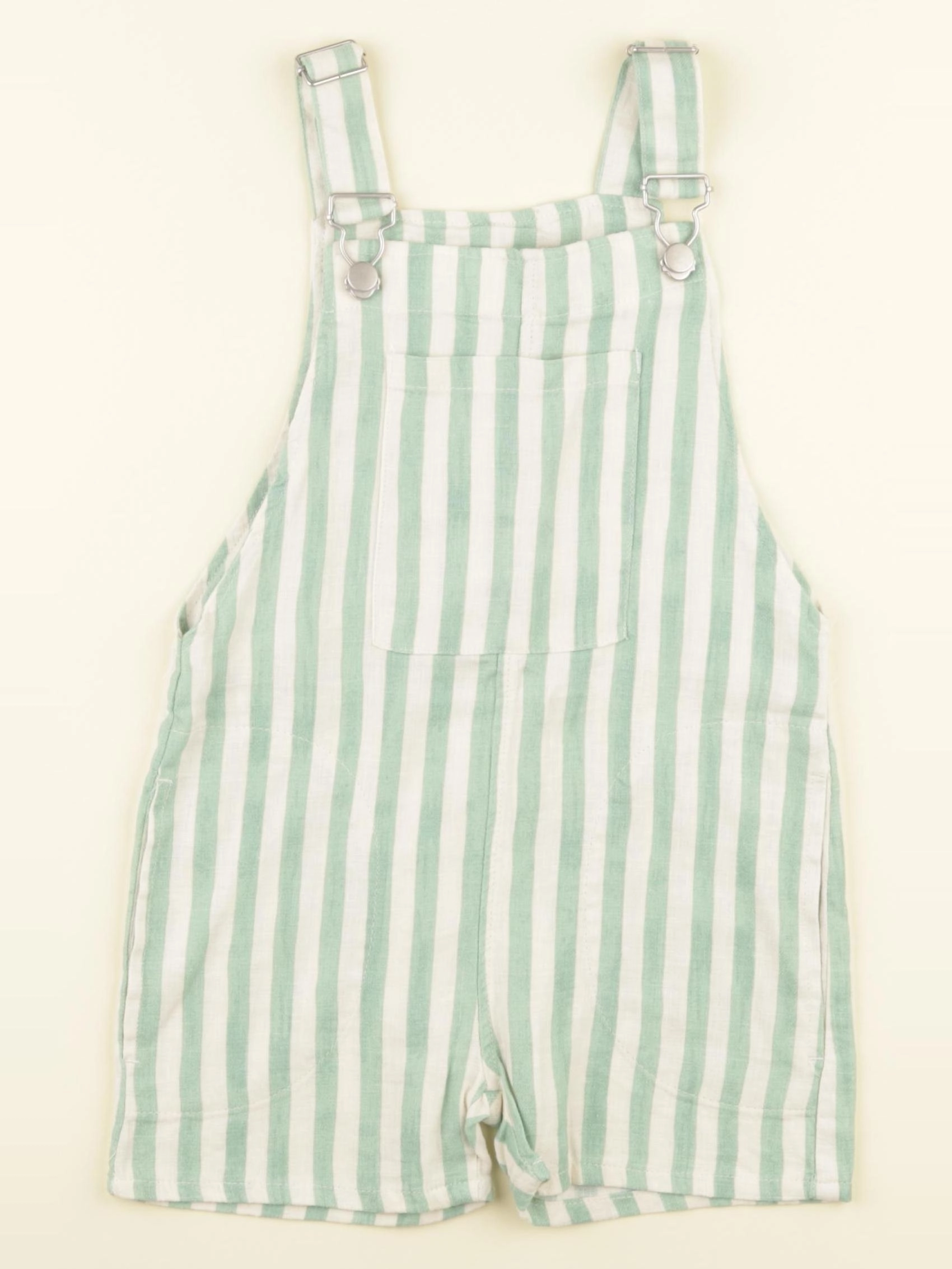 Zara - salopette vert, beige - 2/3 ans