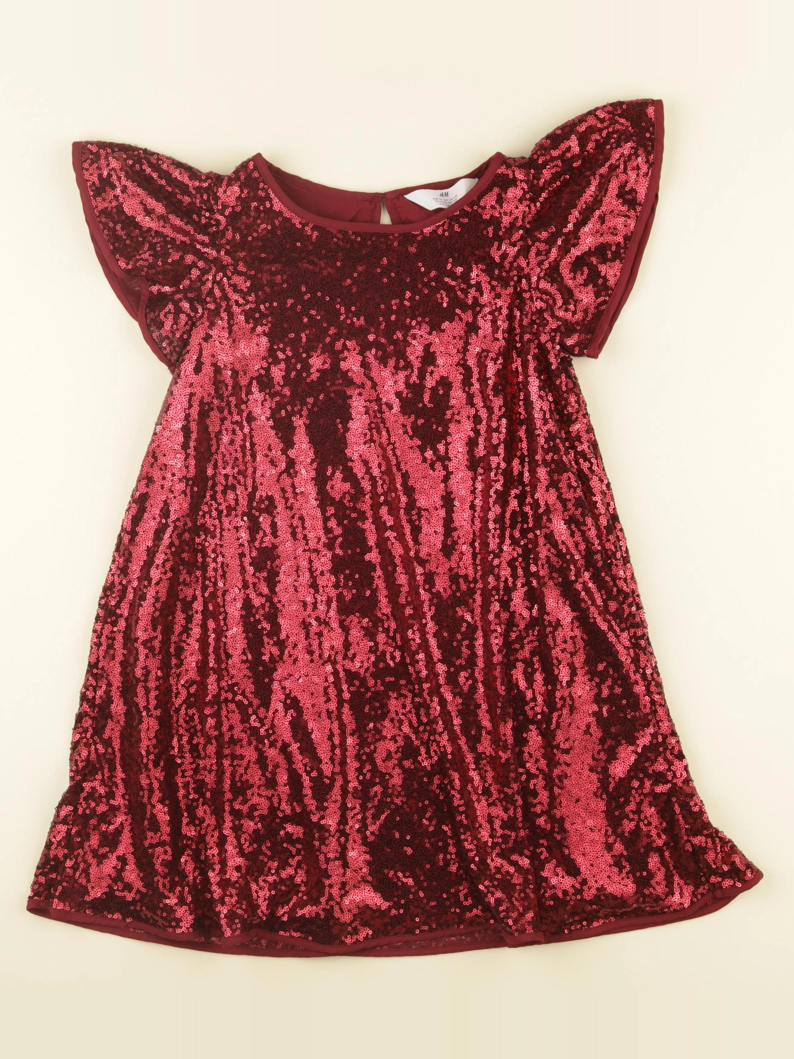 H&M - robe rouge - 7/8 ans