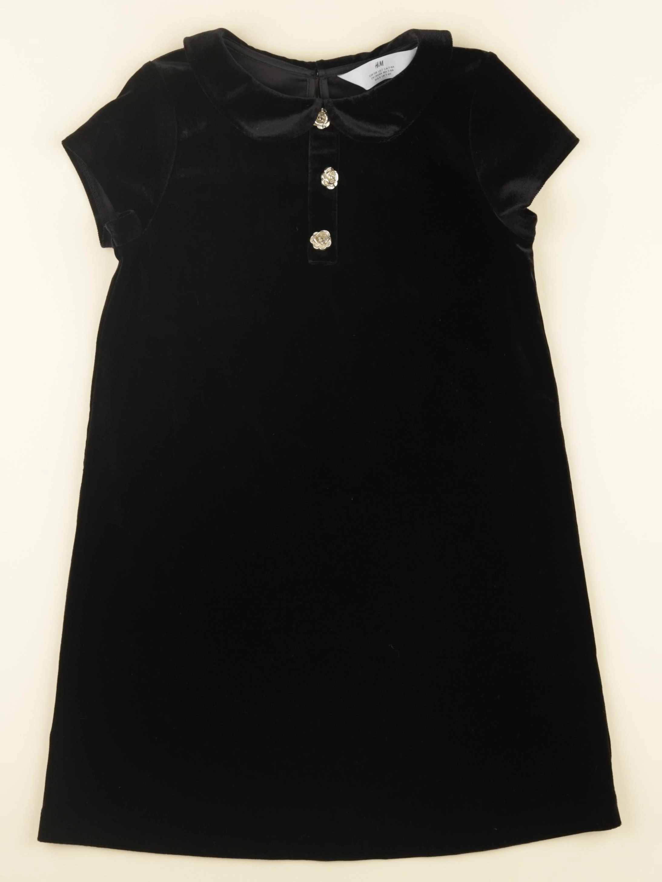 H&M - robe noir - 7/8 ans