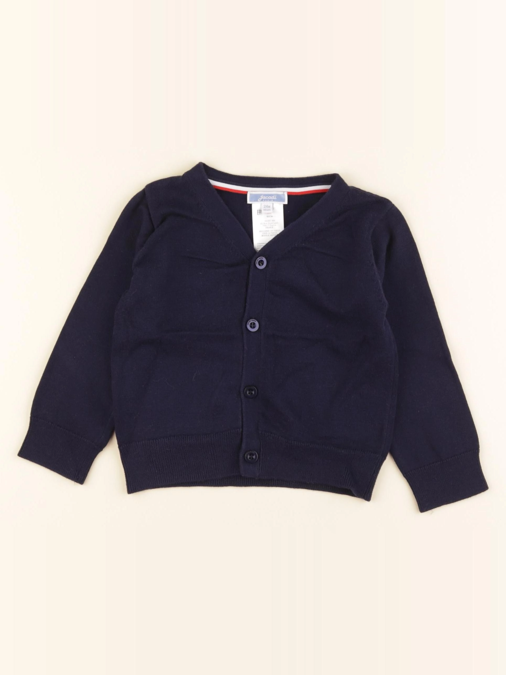 Jacadi - gilet bleu - 24 mois