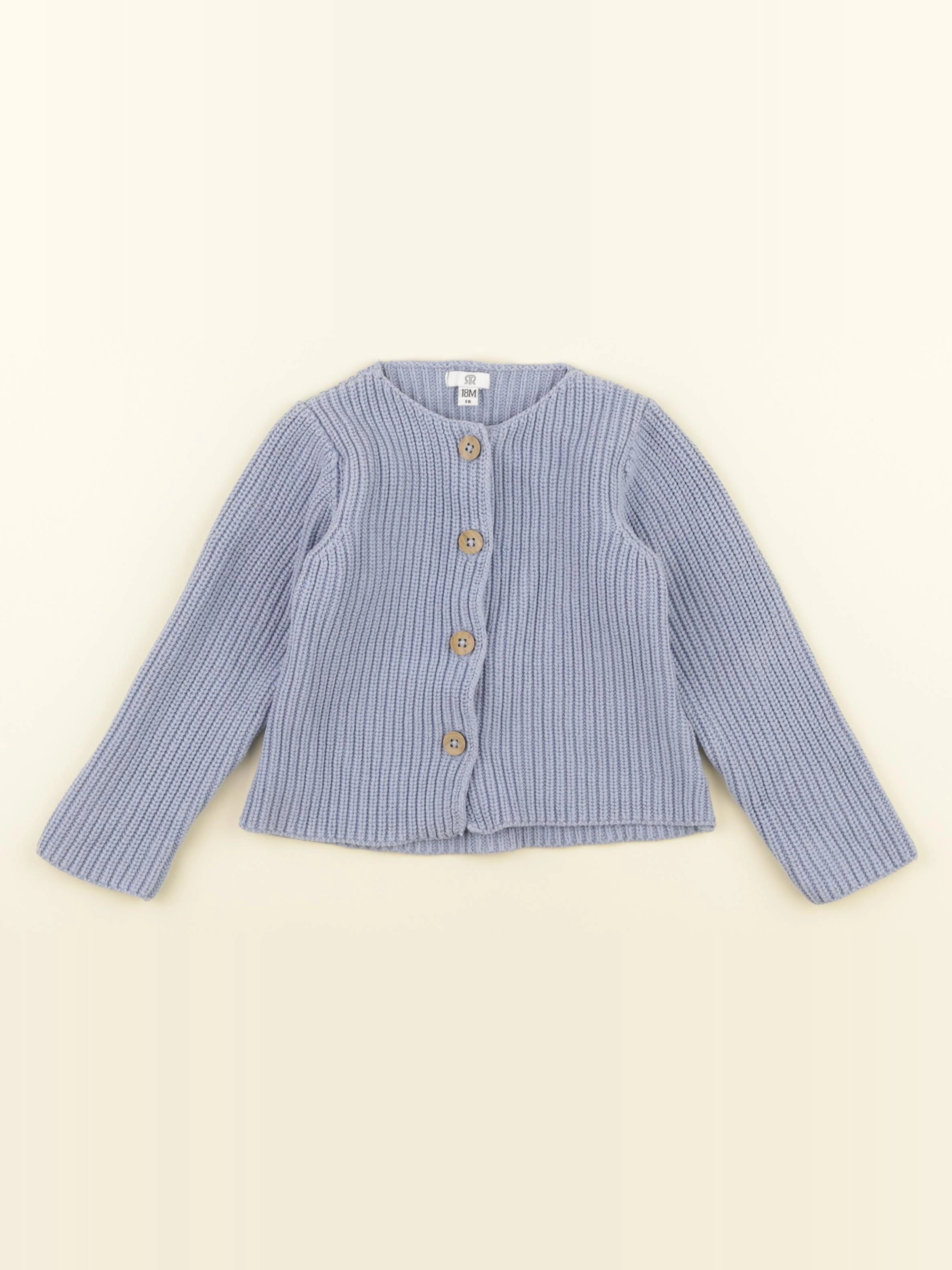 La Redoute - gilet bleu - 18 mois