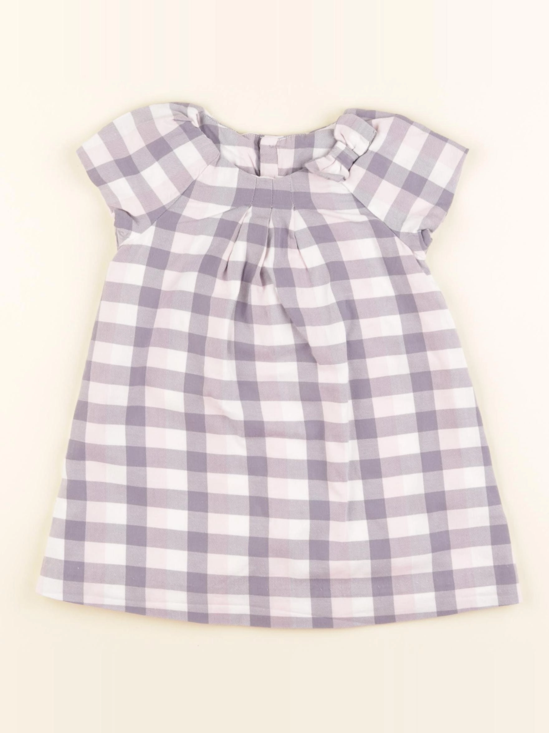 Jacadi - robe blanc, gris - 18 mois