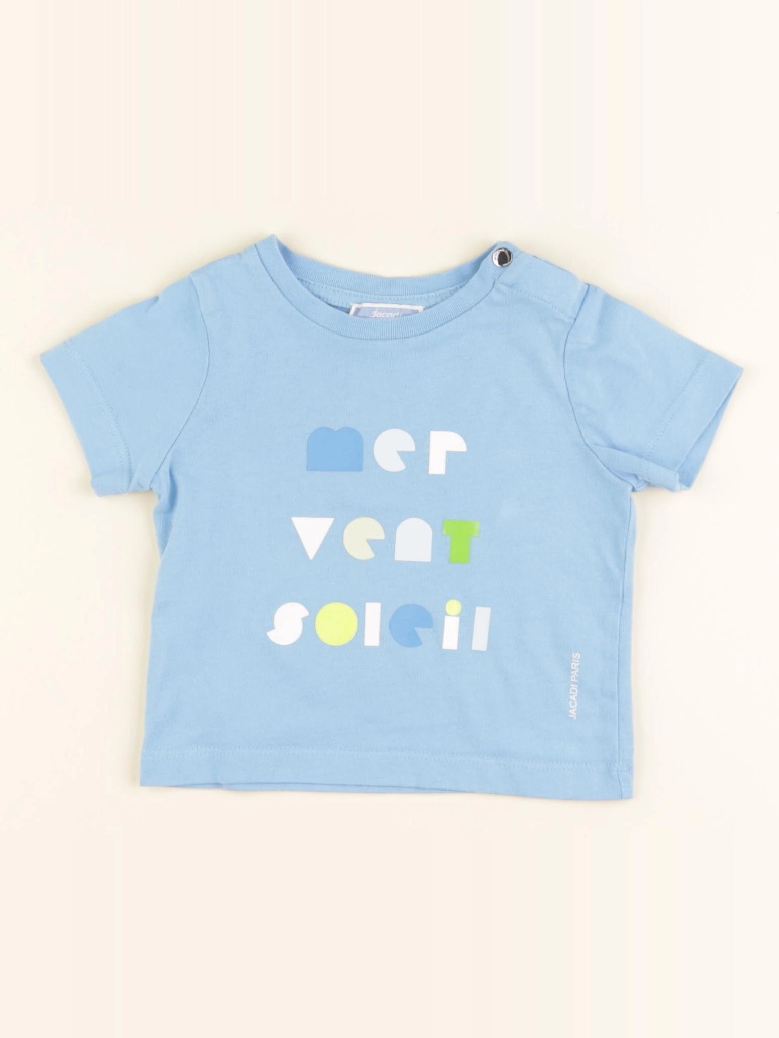Jacadi - tee-shirt bleu - 6 mois
