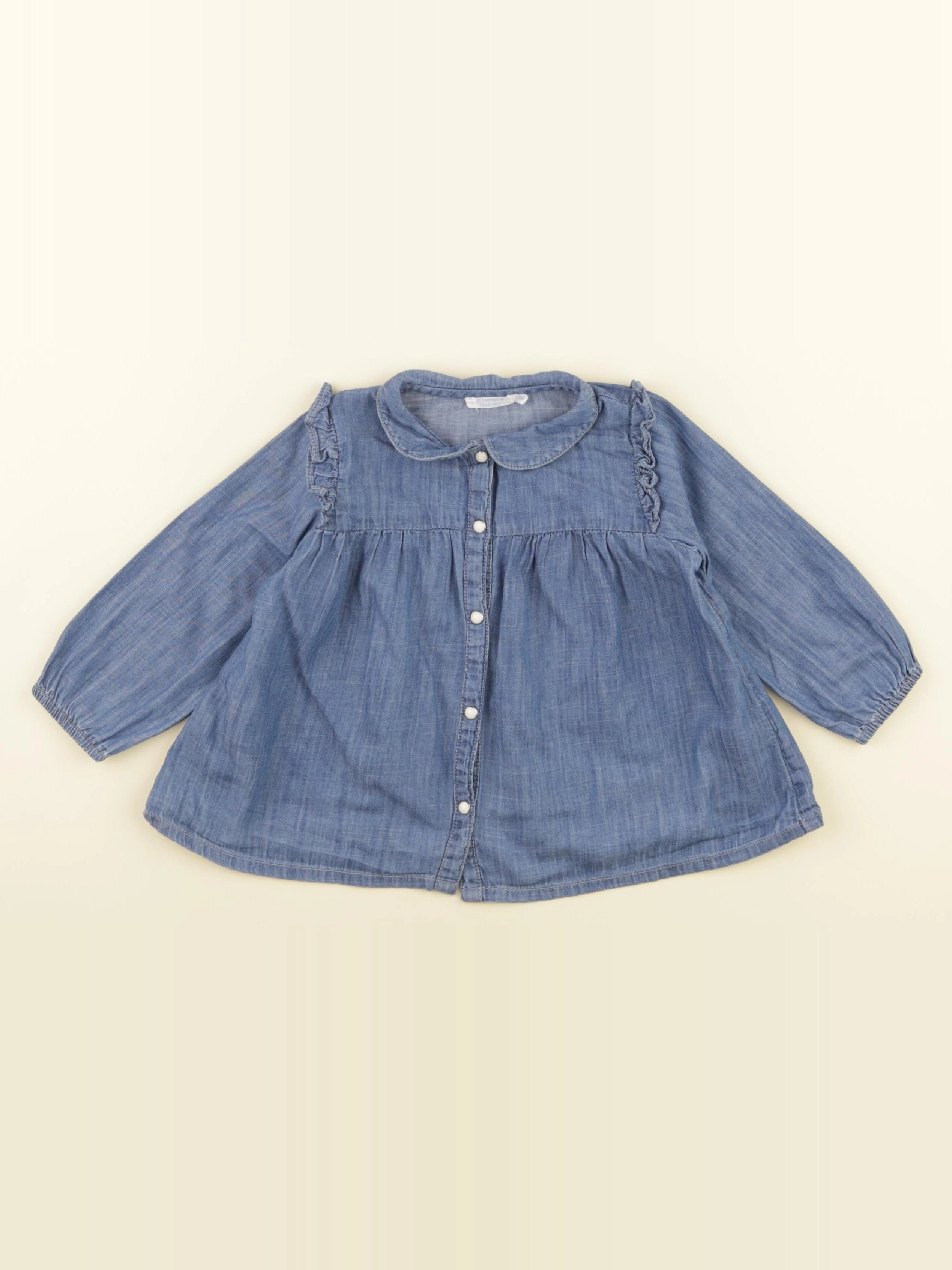 Boutchou - blouse bleu - 18 mois