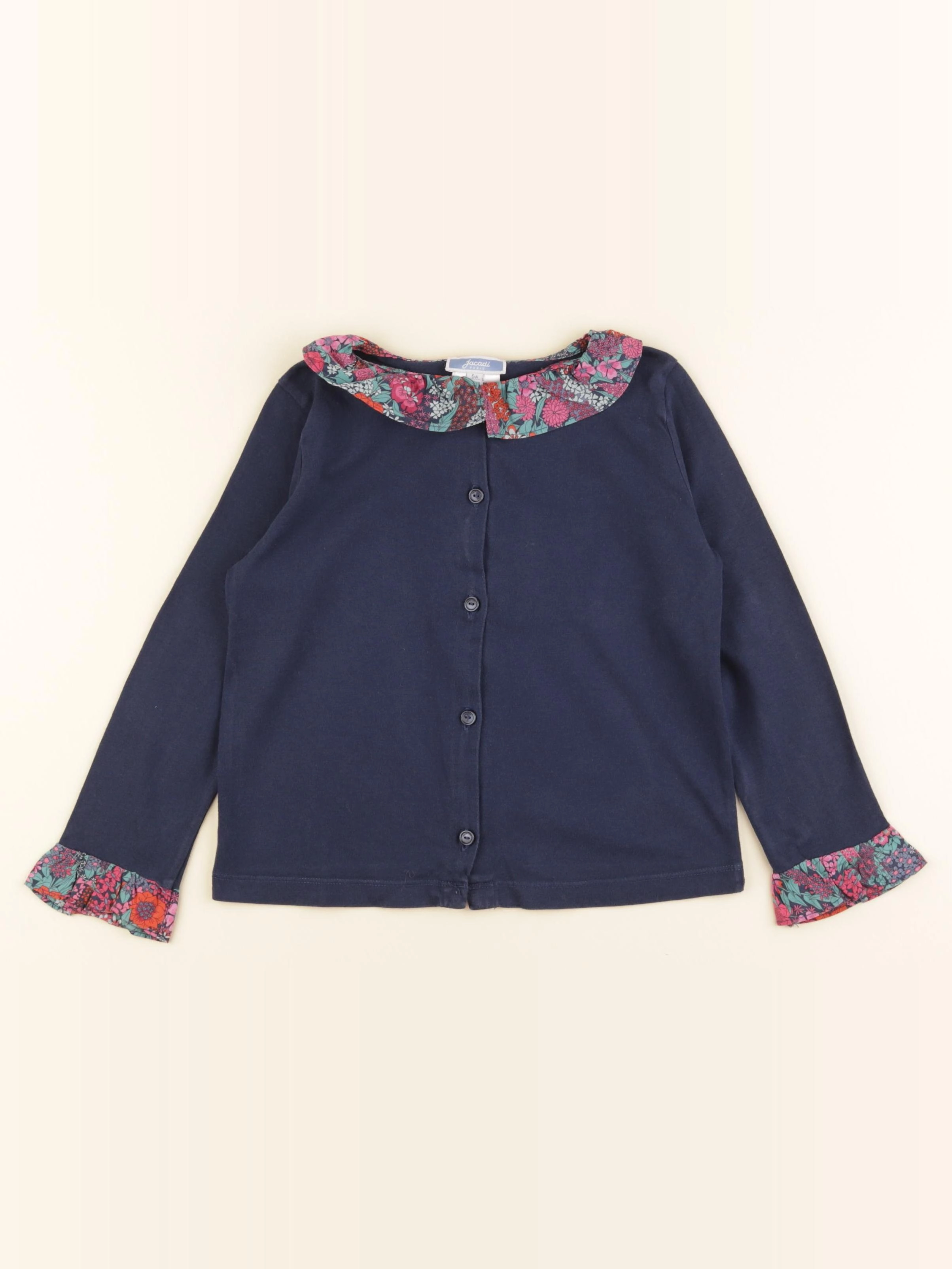 Jacadi - blouse liberty bleu - 5 ans
