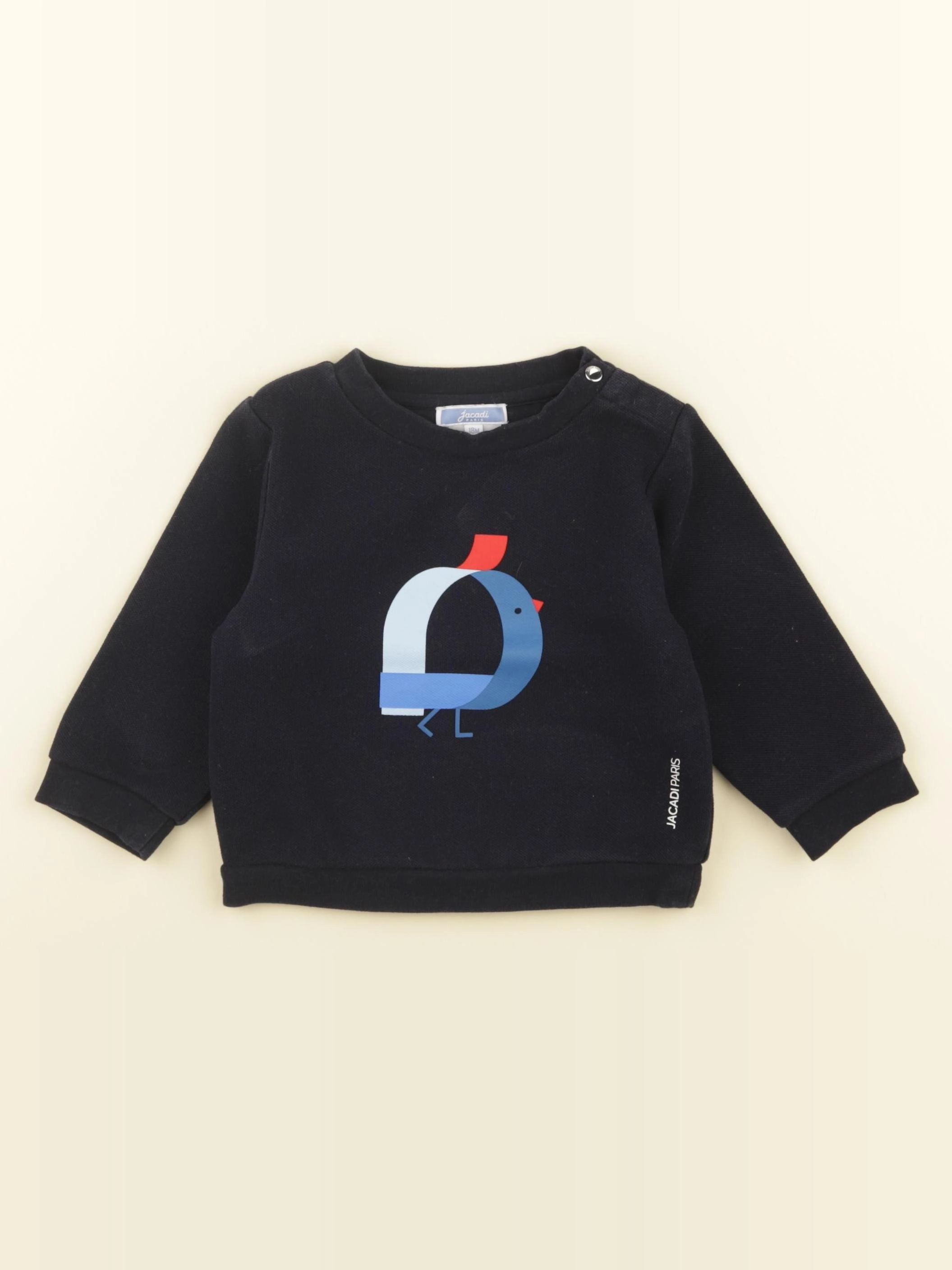 Jacadi - sweat bleu - 18 mois