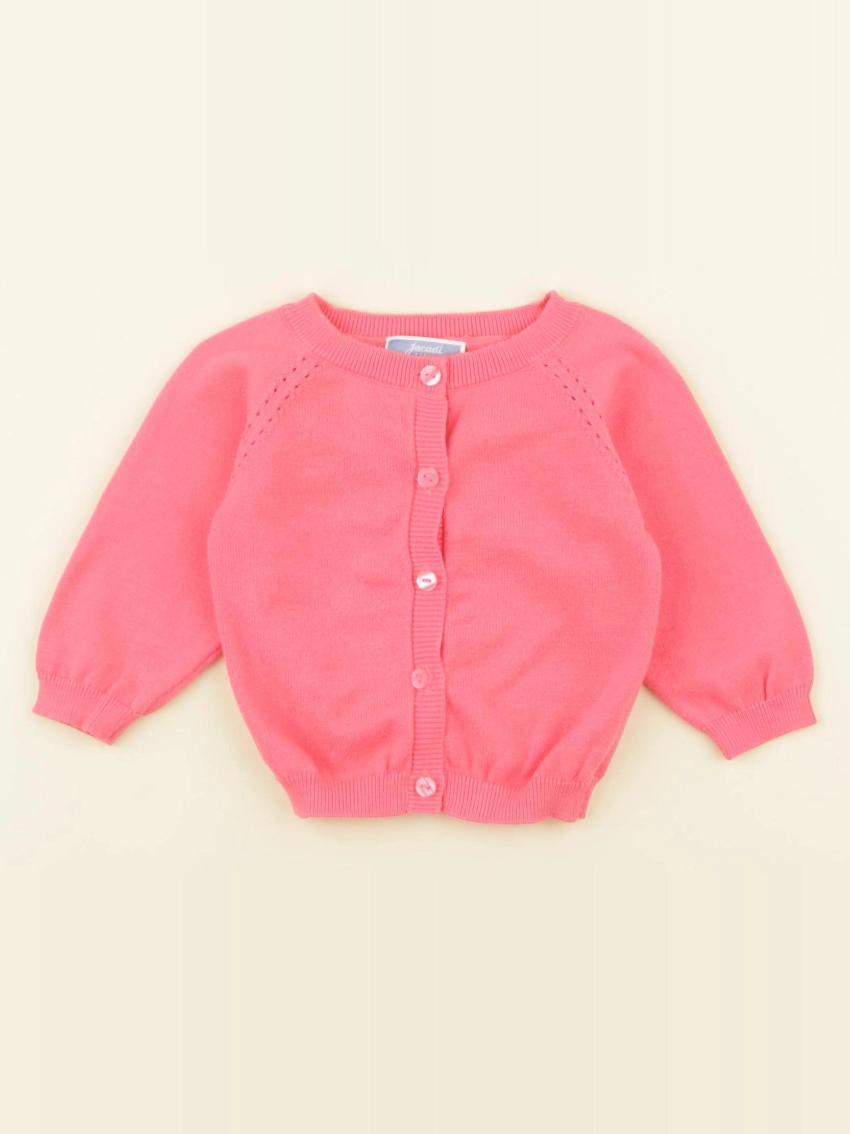 Jacadi - gilet rose - 6 mois