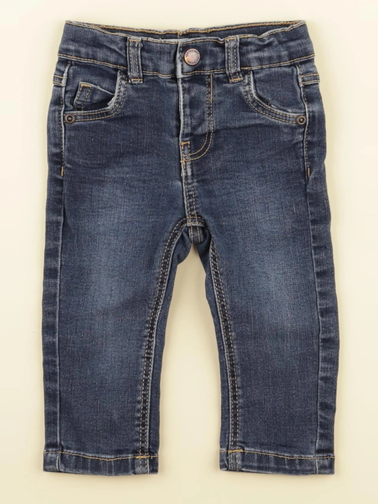 Vertbaudet - jean bleu - 9 mois