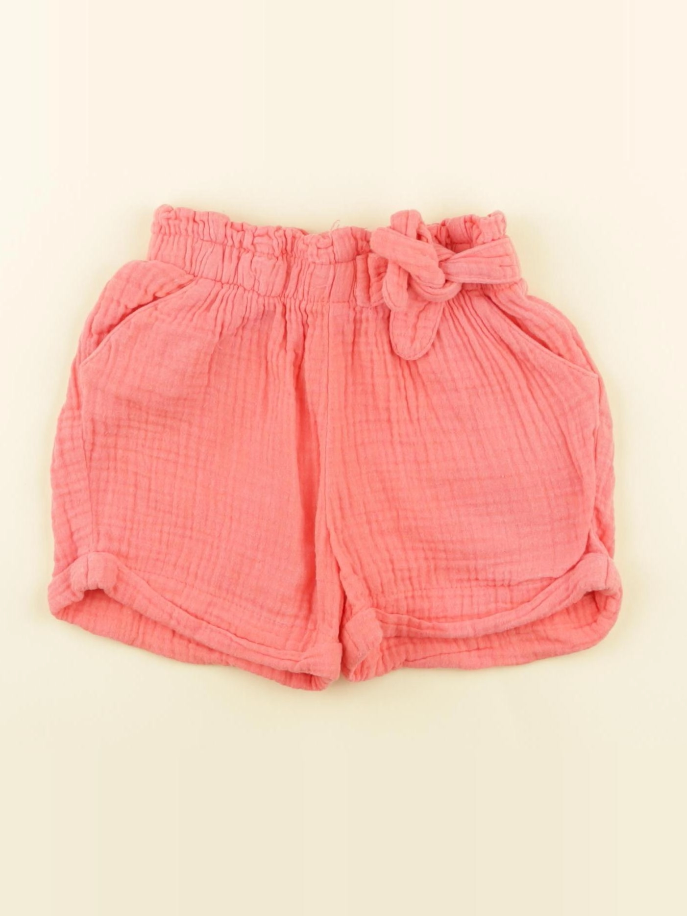 Vertbaudet - short orange - 2 ans