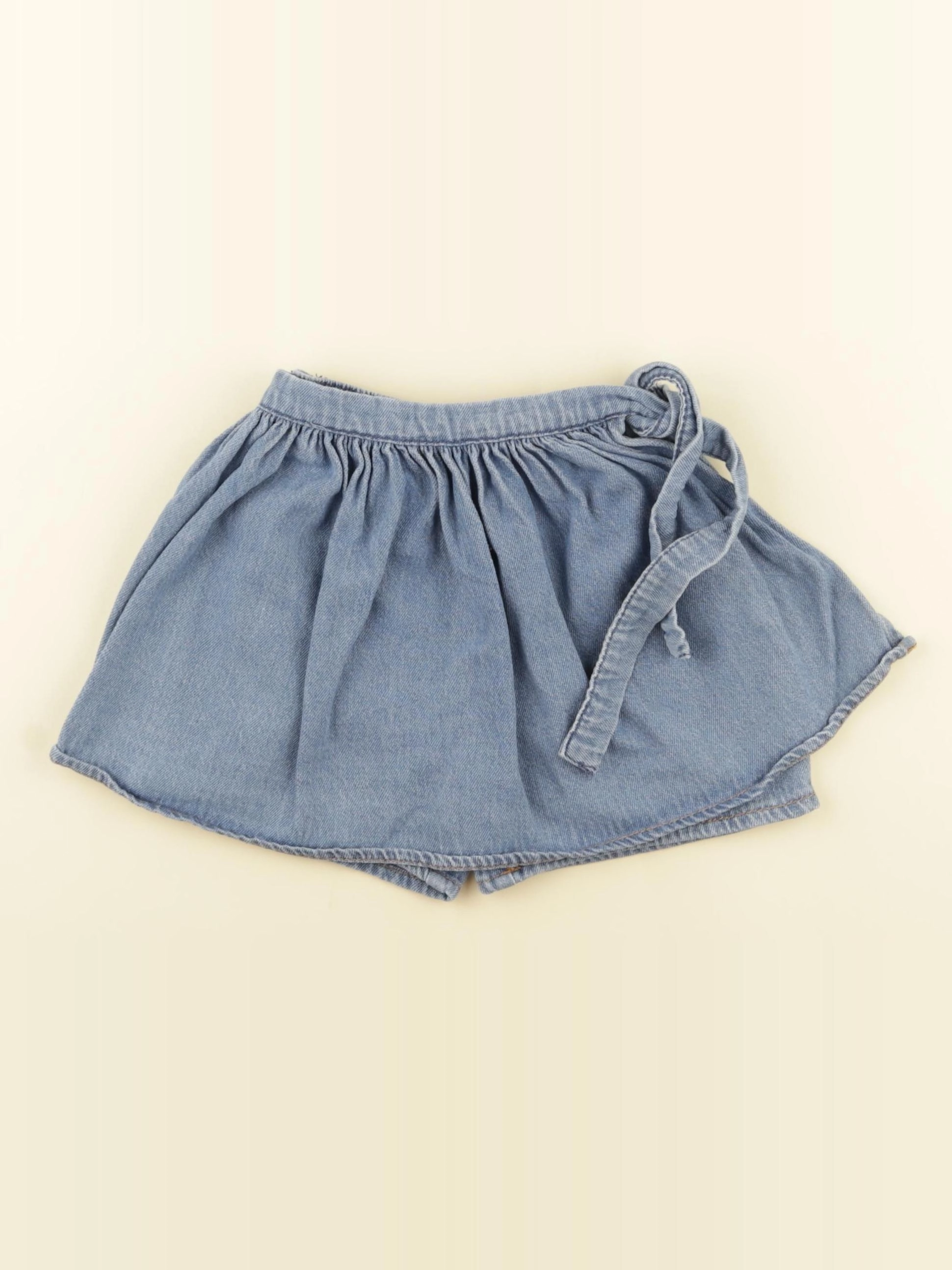 Vertbaudet - jupe short bleu - 2 ans
