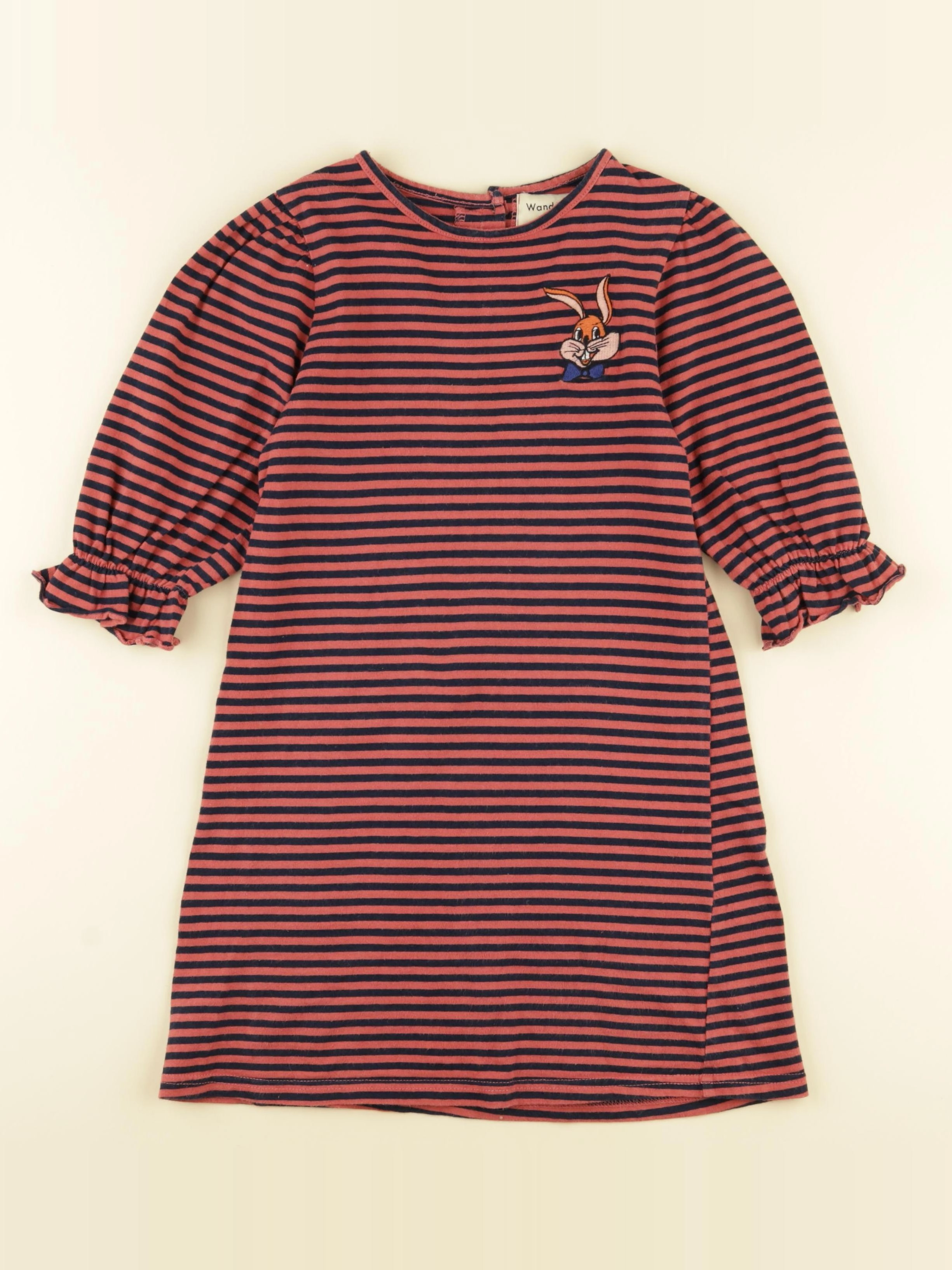 Wander & Wonder - robe rouge, bleu - 5/6 ans