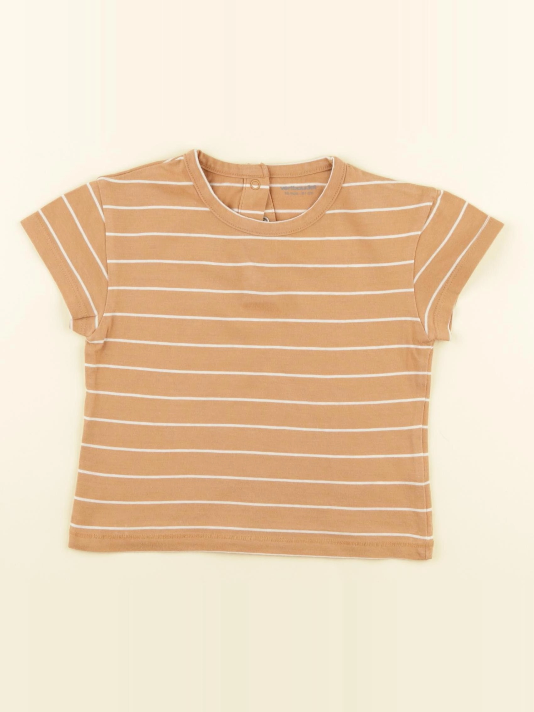 Vertbaudet - tee-shirt marron - 18 mois