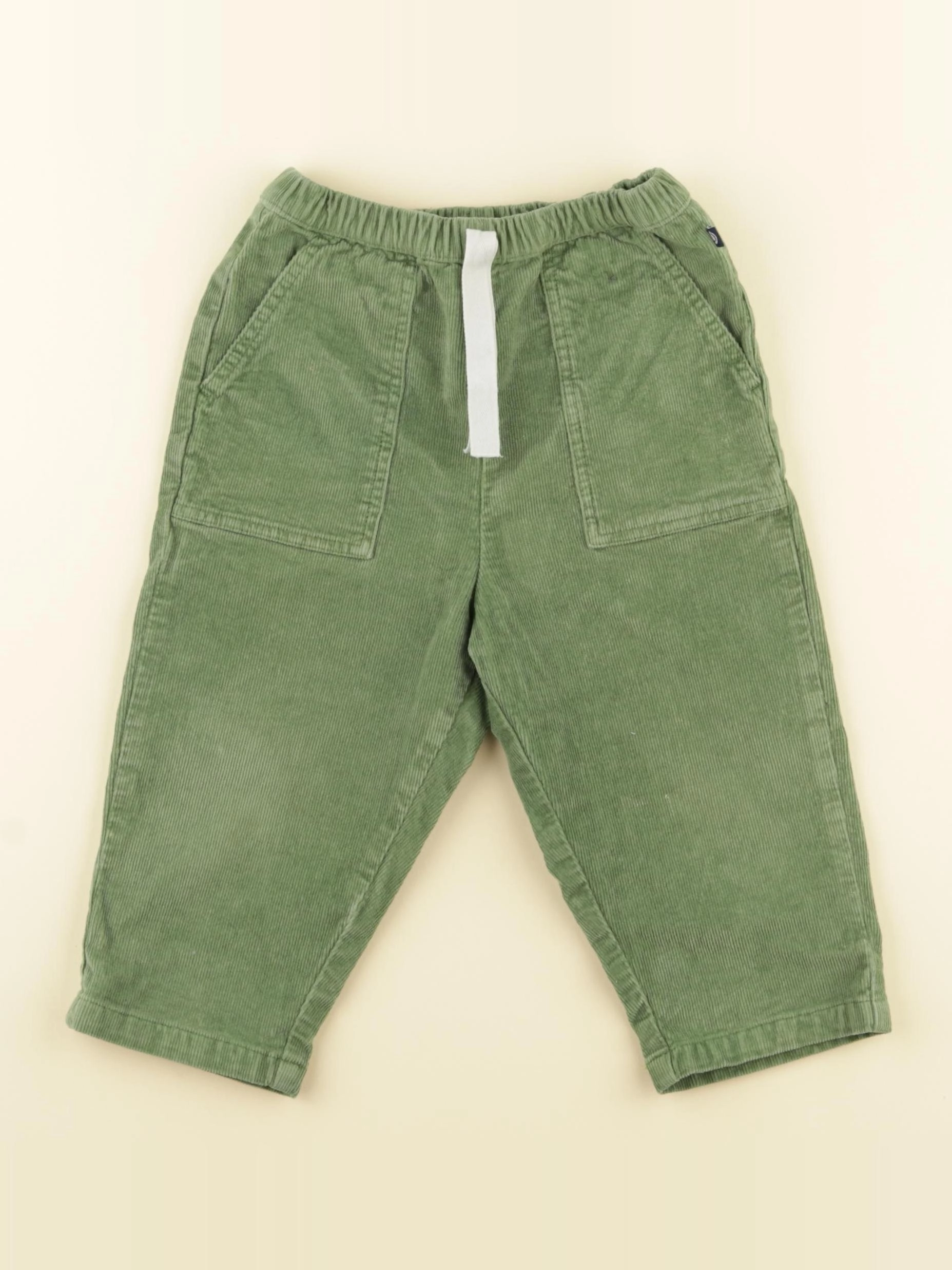 Petit Bateau - pantalon vert - 24 mois