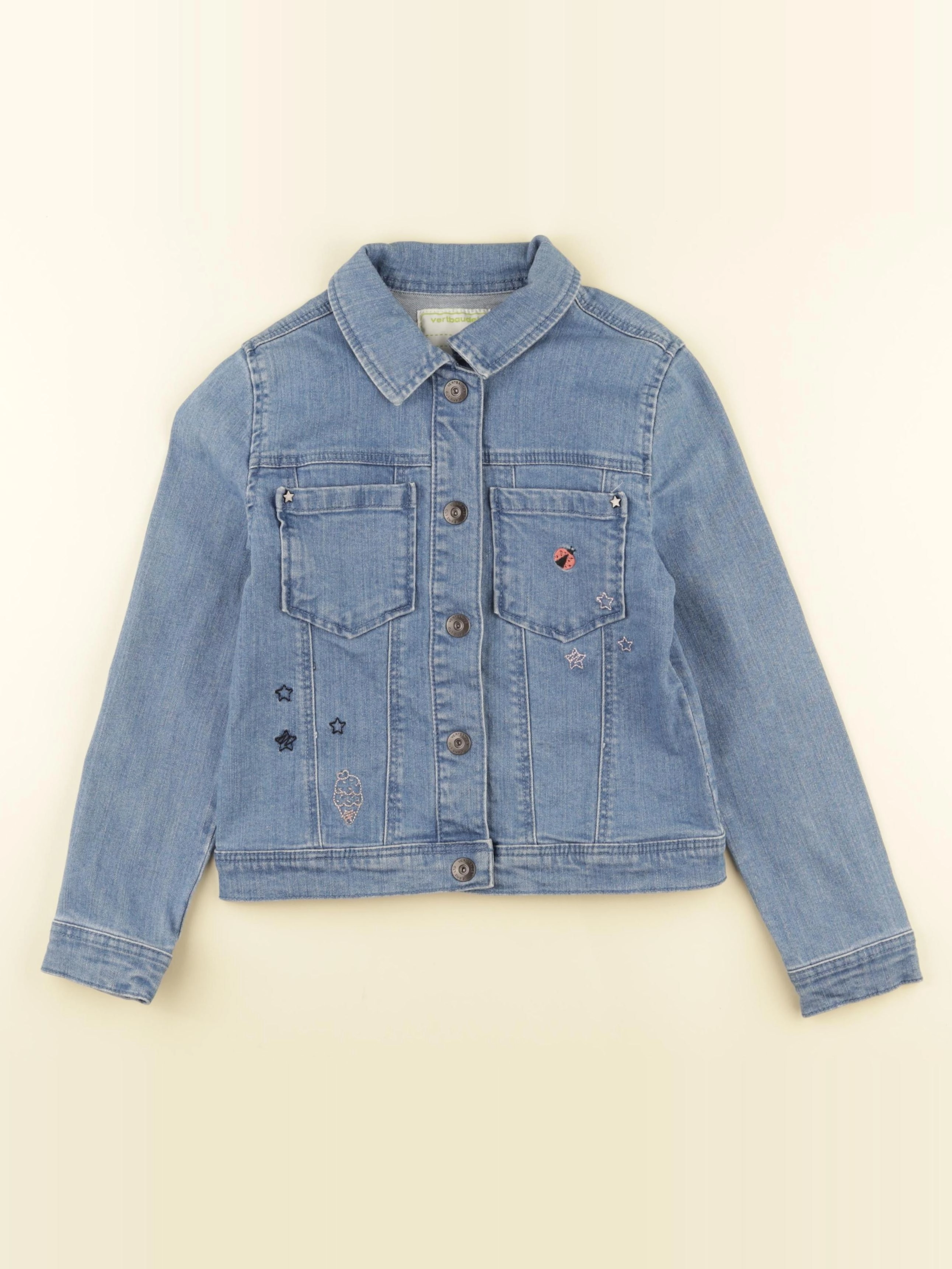 Vertbaudet - veste bleu - 8 ans