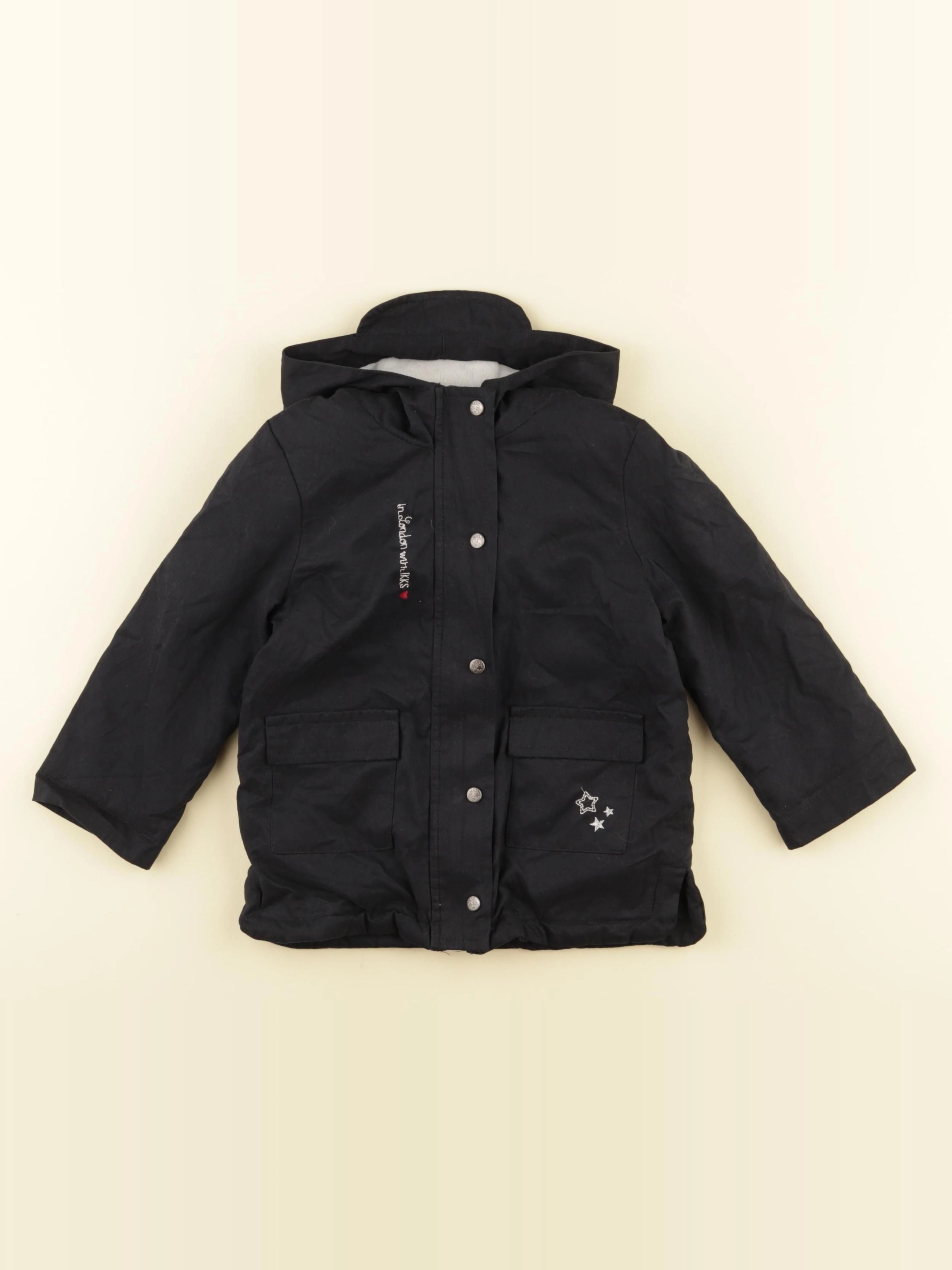 IKKS - manteau noir - 18 mois
