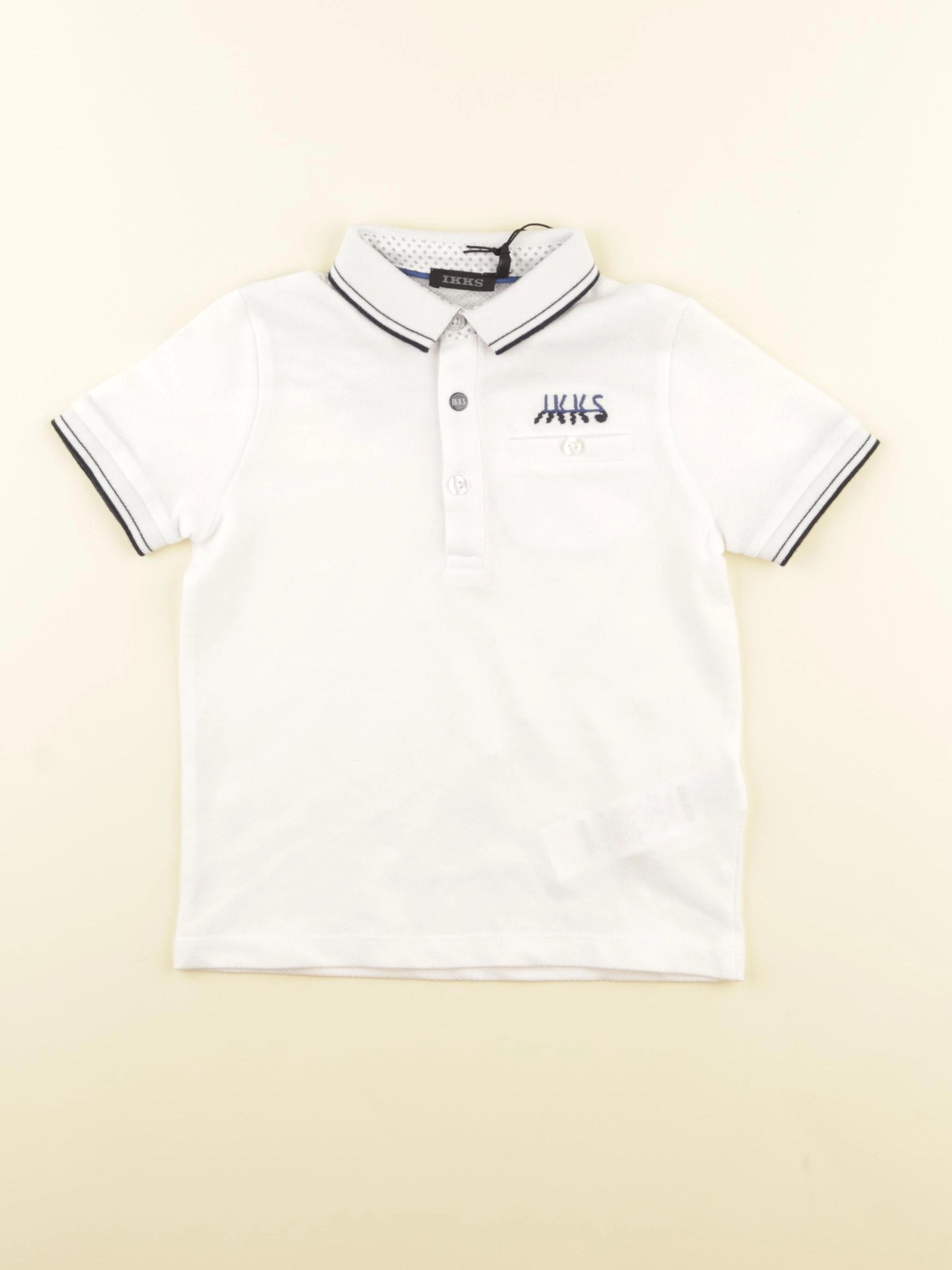 IKKS - polo imprimé au dos blanc - 2 ans