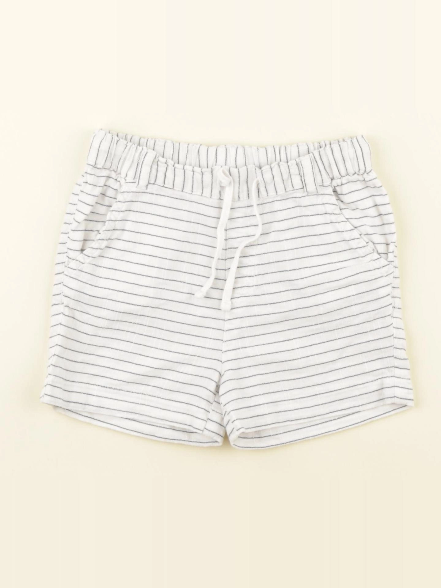 Boutchou - short blanc, bleu - 24 mois