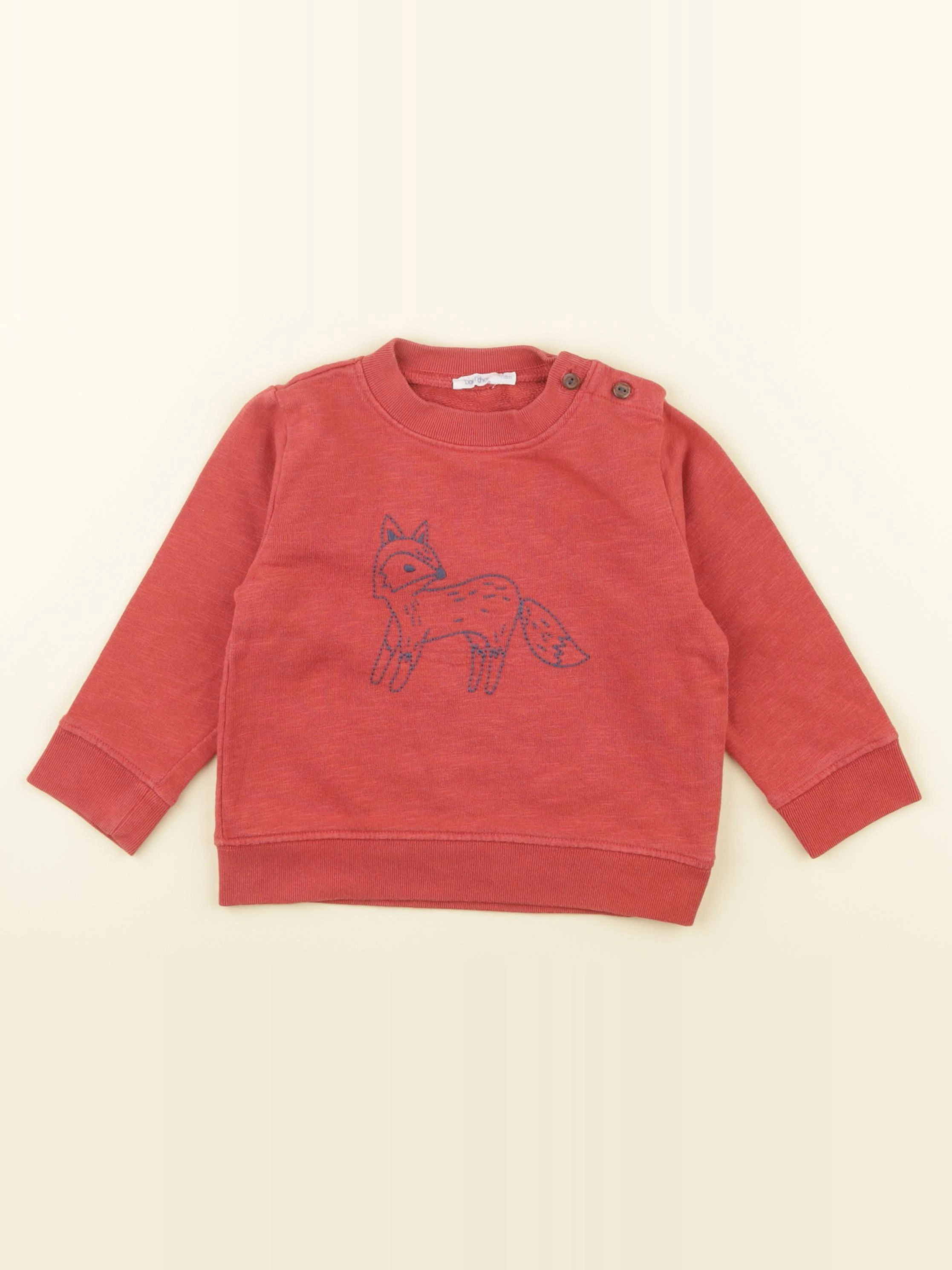 Boutchou - sweat rouge - 18 mois