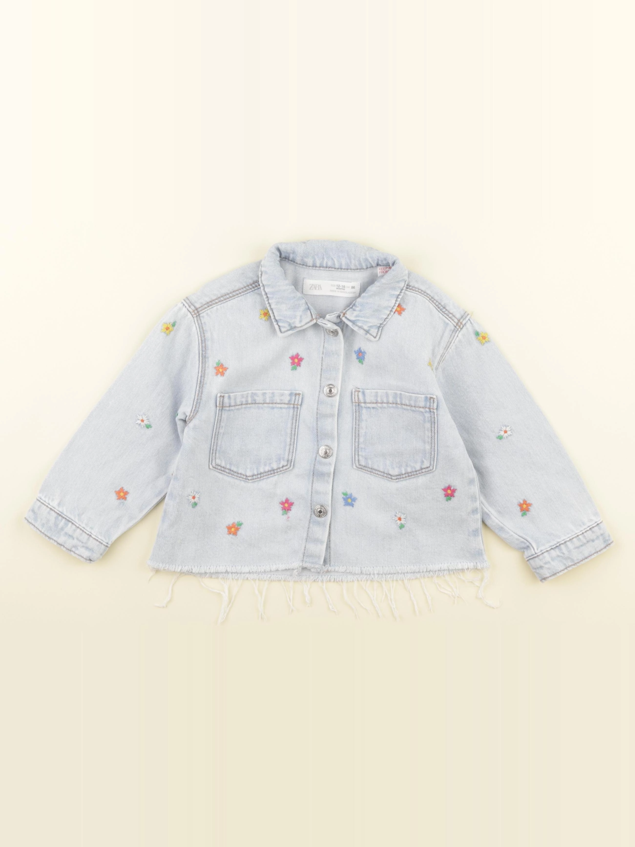 Zara - veste bleu - 12/18 mois