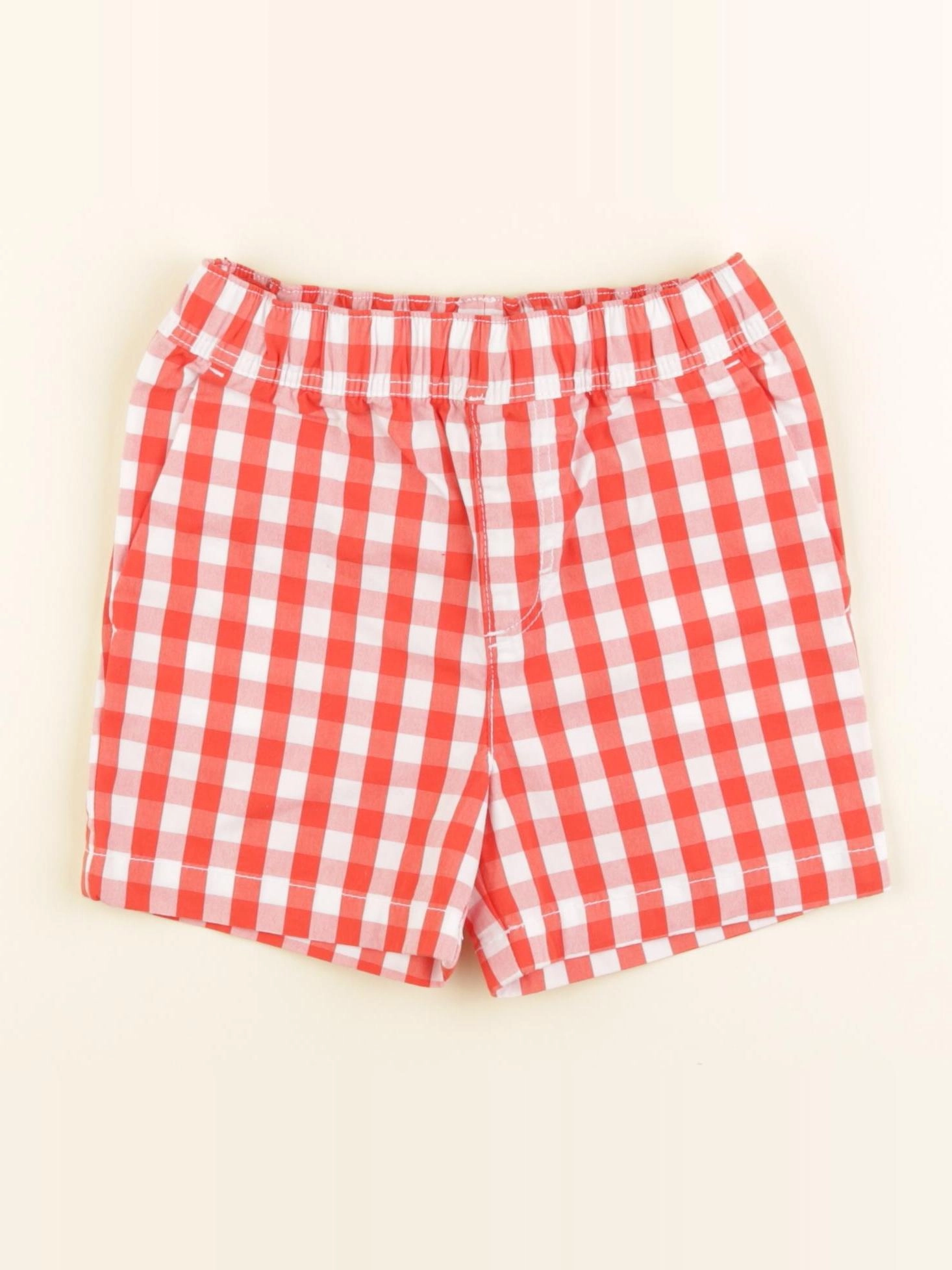 Jacadi - short rouge, blanc - 24 mois