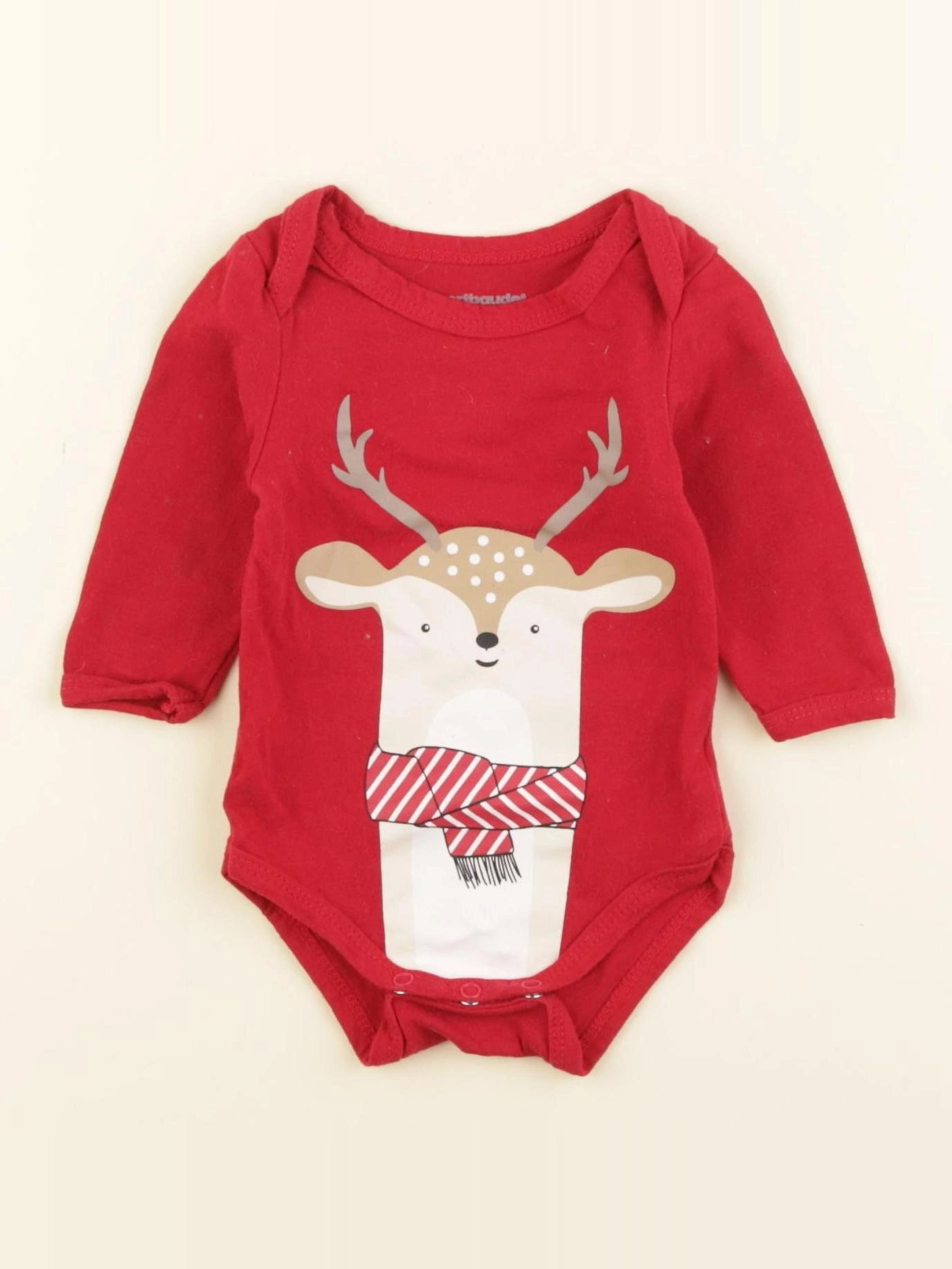 Vertbaudet - body rouge - 3 mois
