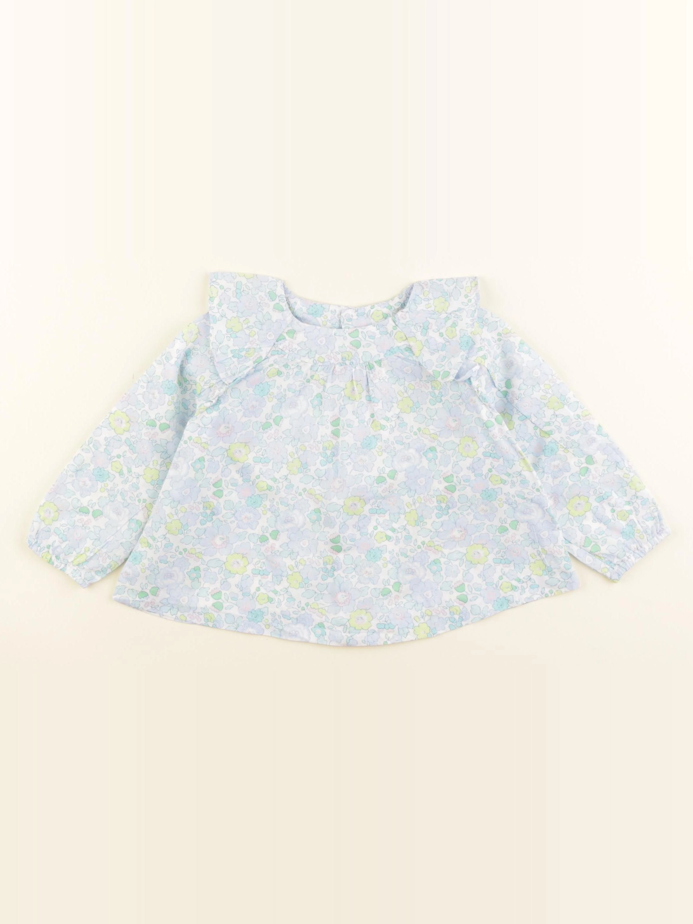 Jacadi - blouse liberty bleu - 18 mois