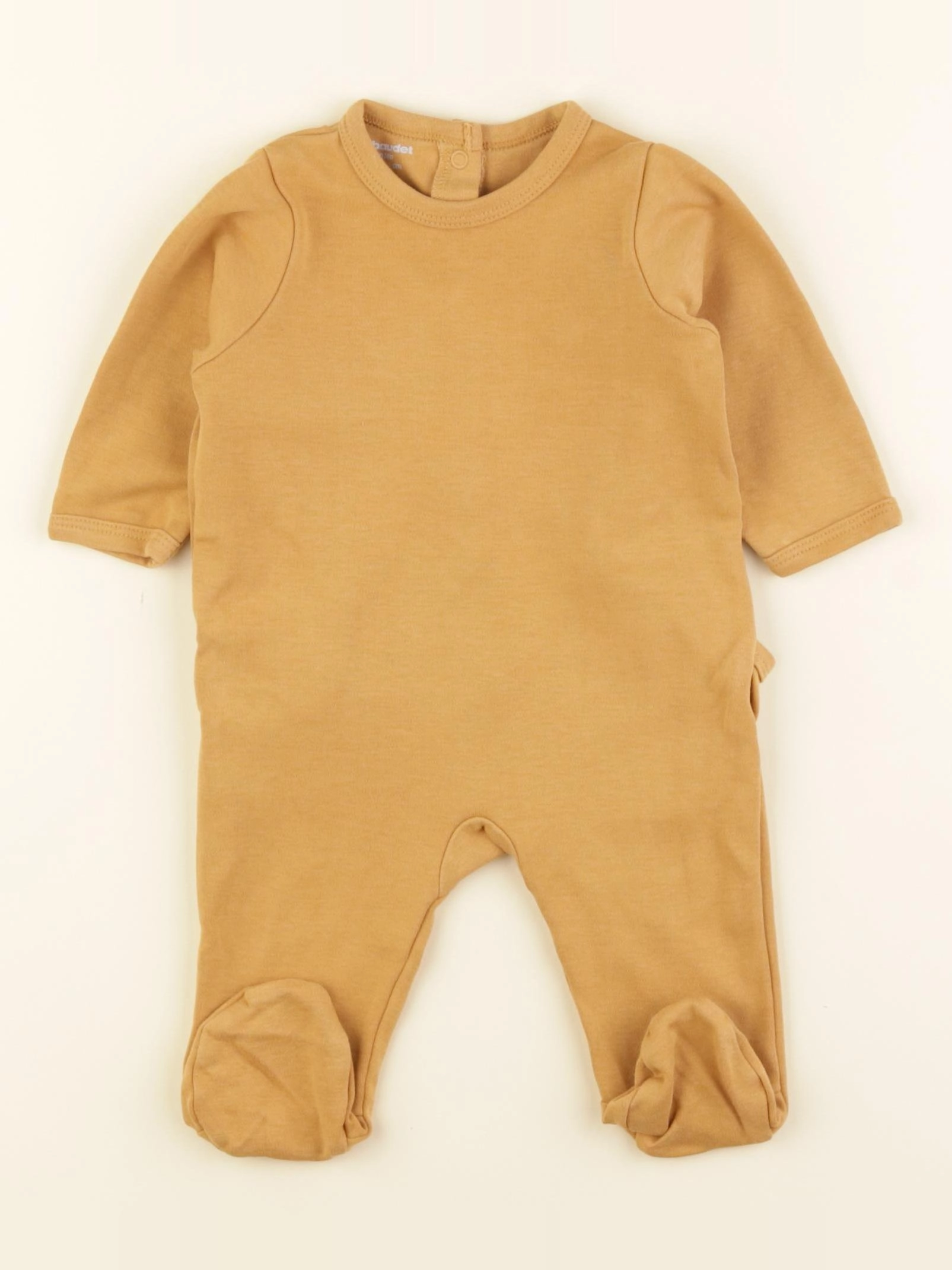 Vertbaudet - pyjama coton jaune - 3 mois